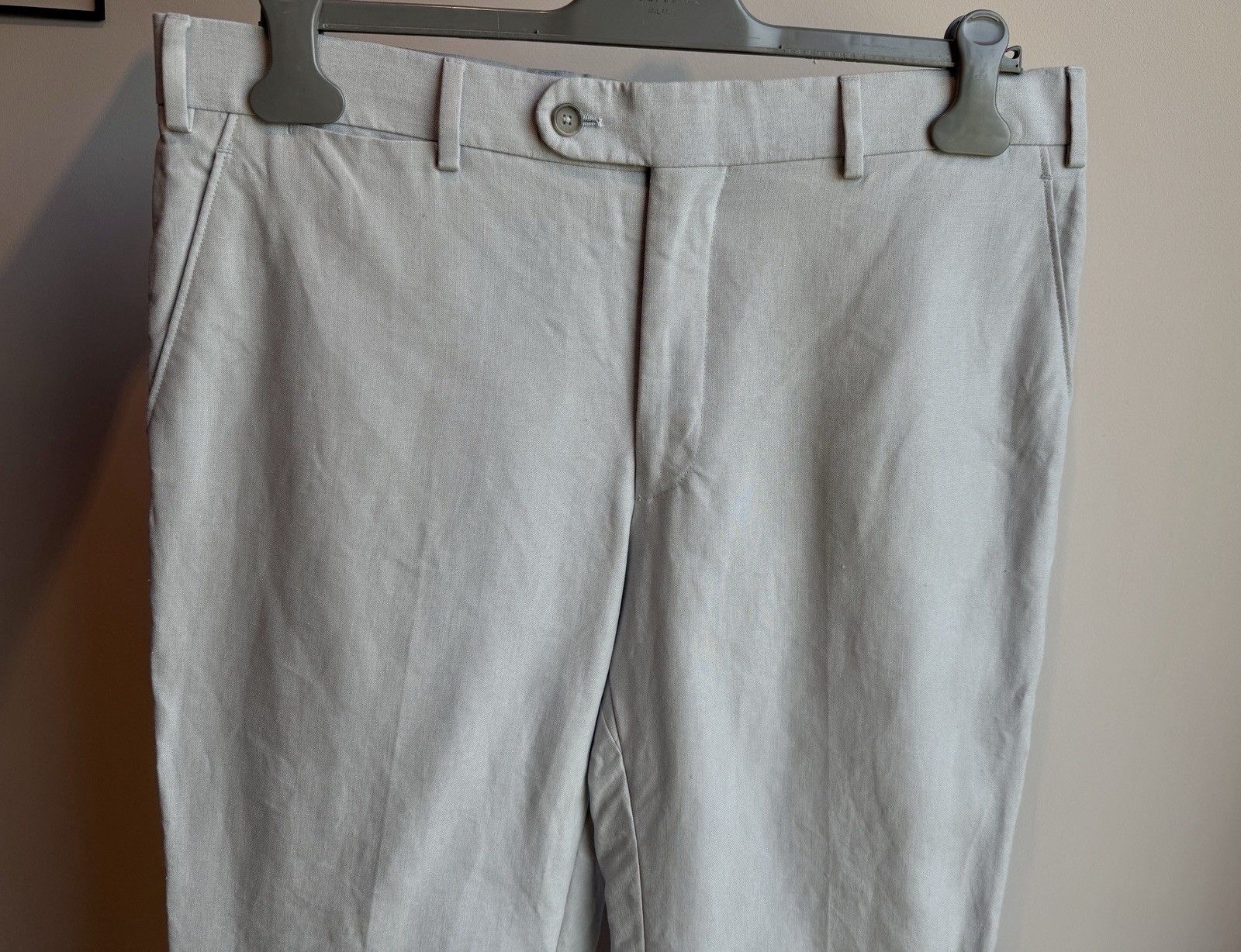 Holland & Sherry Holland & Sherry Men's Linen Trousers Dress Pants size EU-52 Size US 36 / EU 52 - 2 Thumbnail