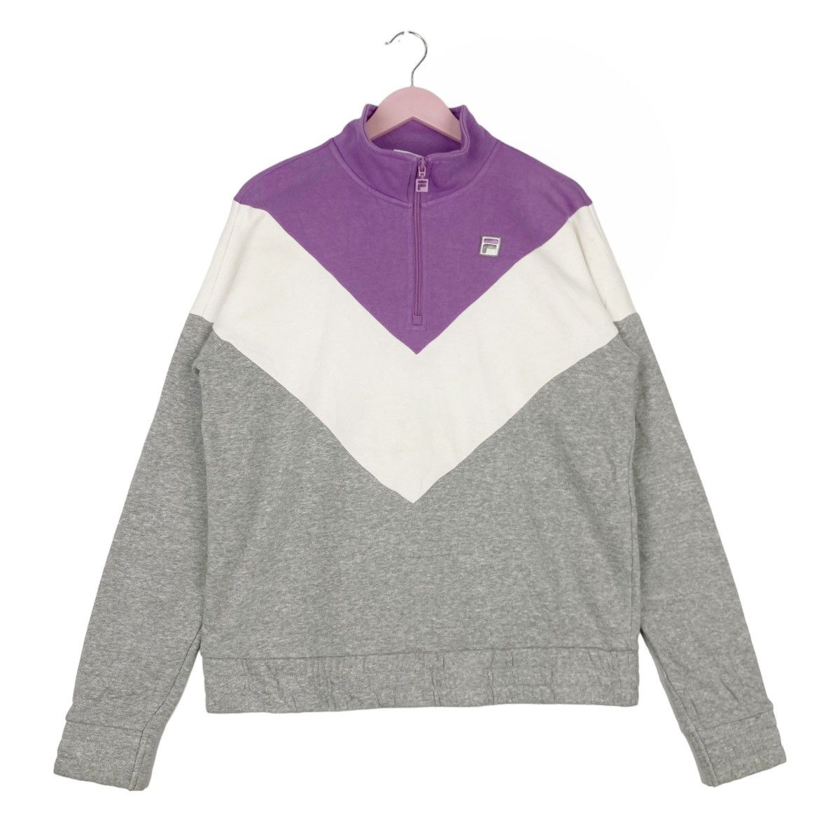 Fila × Vintage Vintage Fila Small Embroidered Logo Quater Zip Turtleneck Size M / US 6-8 / IT 42-44 - 1 Thumbnail