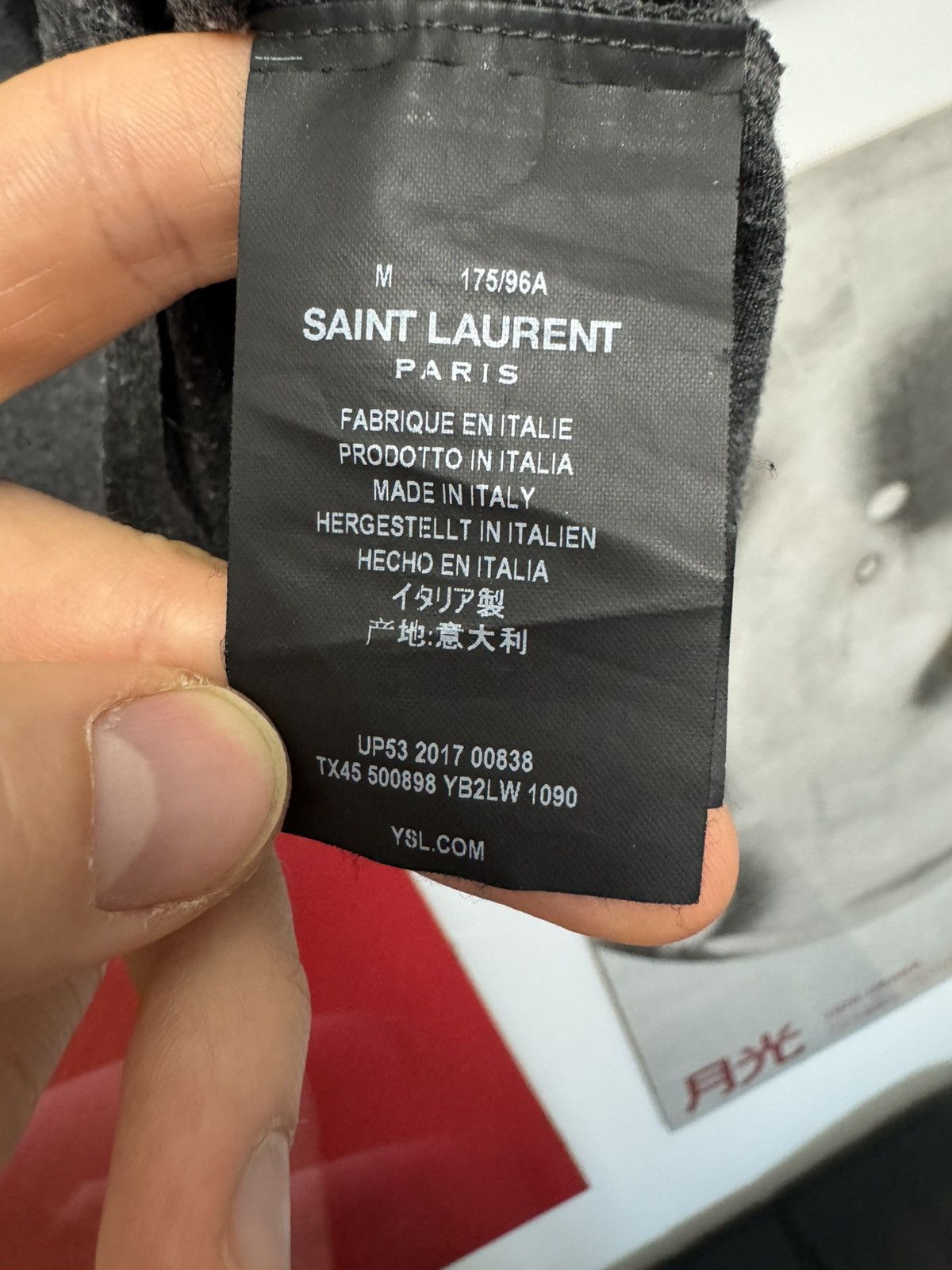 Saint Laurent Paris Saint Laurent Paris Lightning Bolt Designer Tee Travis Scott Size US M / EU 48-50 / 2 - 5 Thumbnail