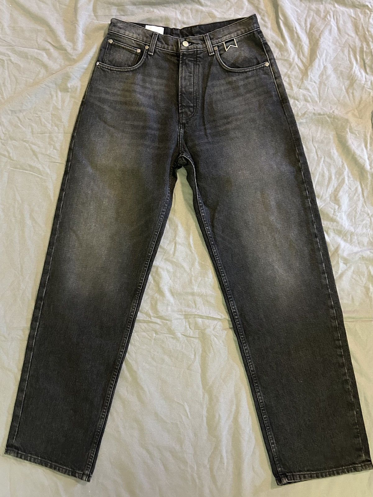 Rhude Rhude Wide Leg Black Jeans Size US 30 / EU 46 - 1 Thumbnail