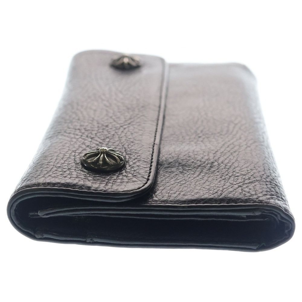 Chrome Hearts Chrome Hearts Wave Leather Wallet Black BCA375 Size ONE SIZE - 3 Thumbnail