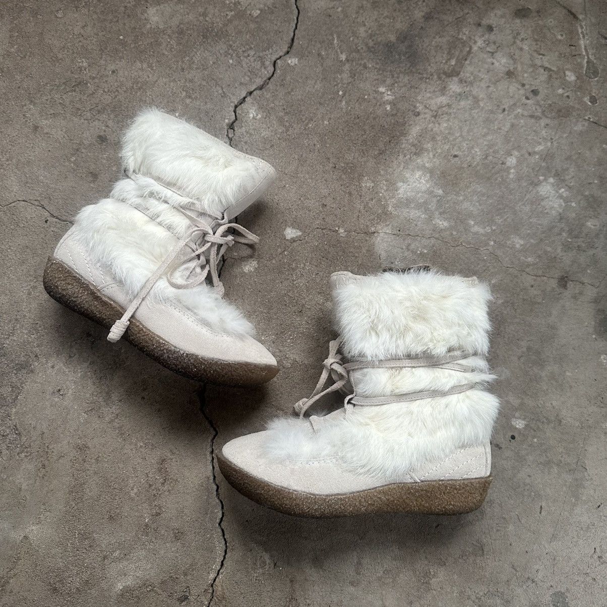 Diesel Vintage Diesel Fur Boots Rick Owens Style Size US 5.5 / IT 35.5 - 7 Thumbnail