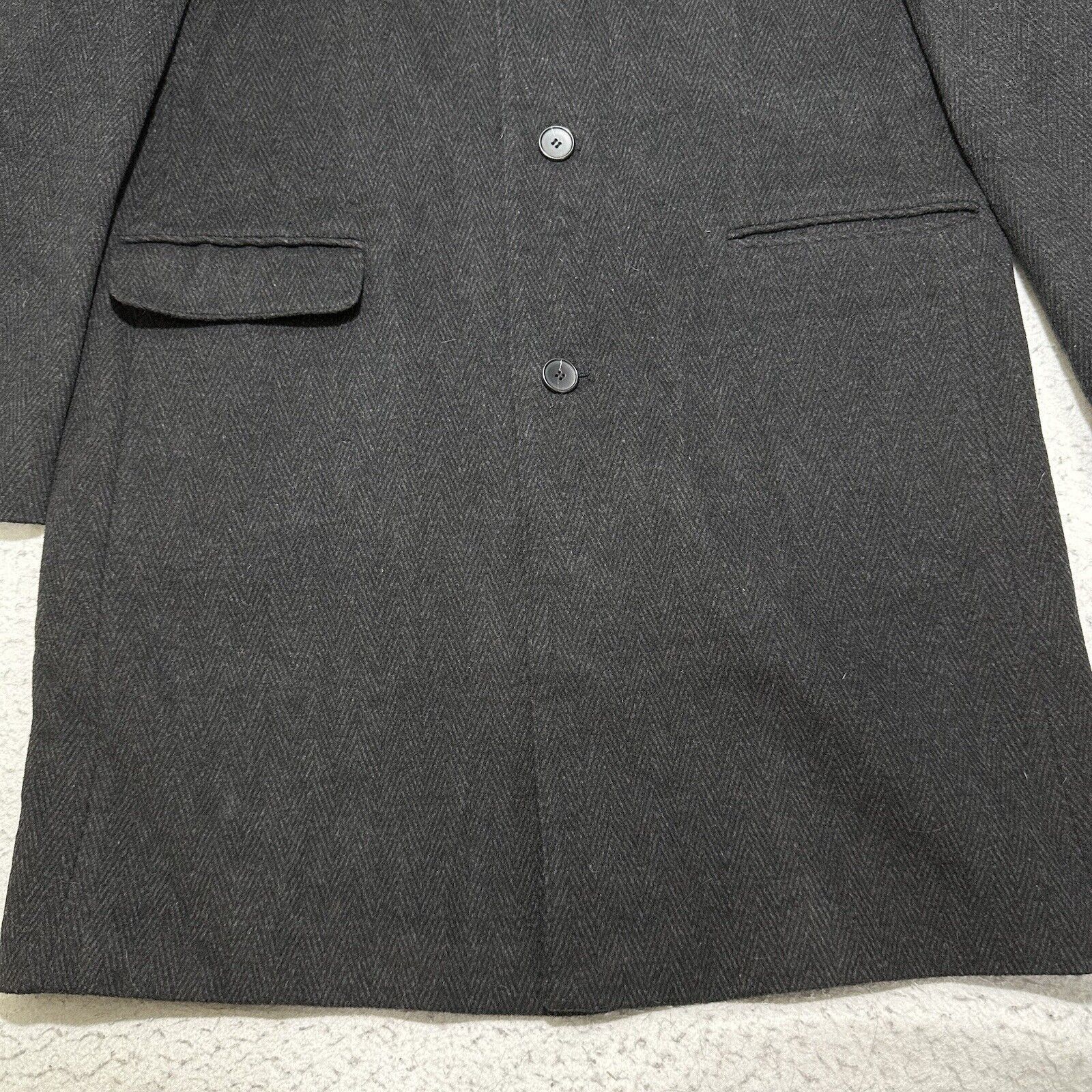 Other Vintage C&A Canda Men's EU 58 US XL Gray Coat Lapel Collar Size US XL / EU 56 / 4 - 3 Thumbnail