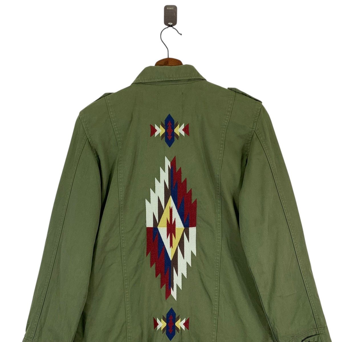 Native Green military Tribal Aztec Embroidered Logo Shirts Size US M / EU 48-50 / 2 - 2 Thumbnail