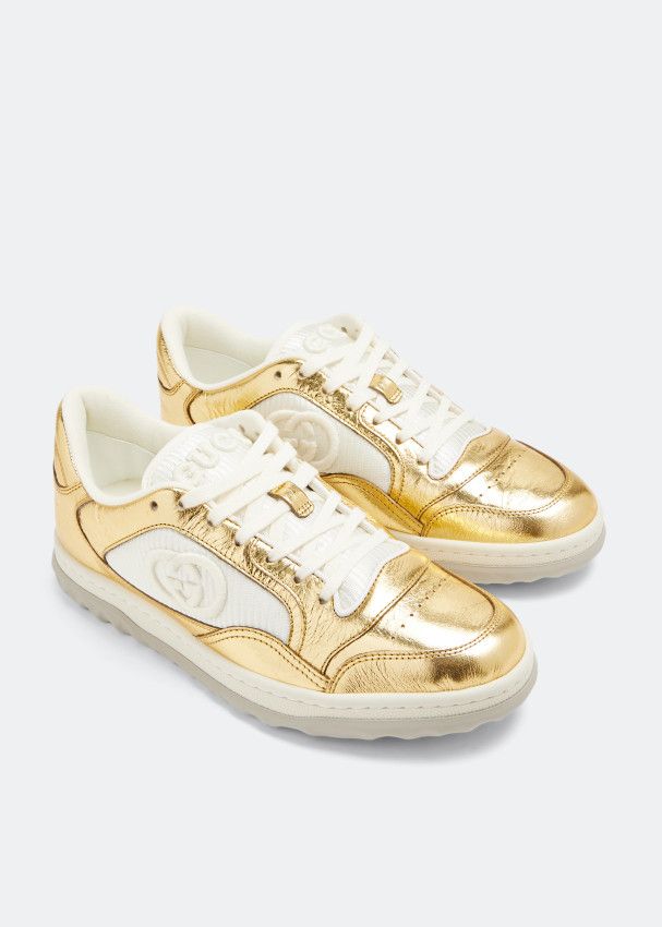 Gucci o1s1wg110425 MAC80 Sneakers in White & Gold Size US 5.5 / IT 35.5 - 3 Thumbnail
