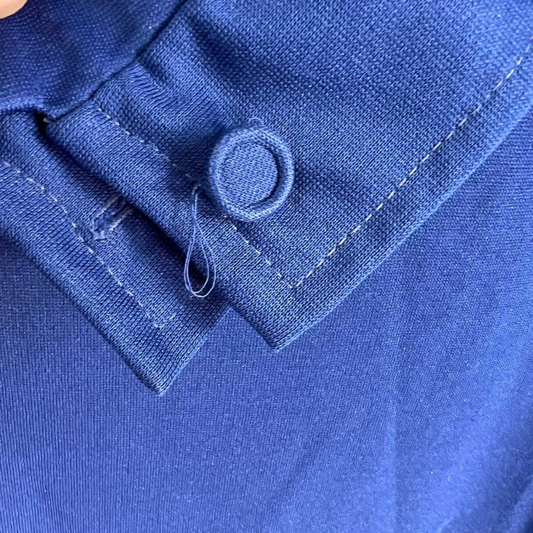 Vintage VINTAGE American Vintage Blazer Womens M Navy Blue Solid 70s Lined Five-Button Front Peak Lapel Mid-Length Jac​ket"} Size M / US 6-8 / IT 42-44 - 7 Thumbnail