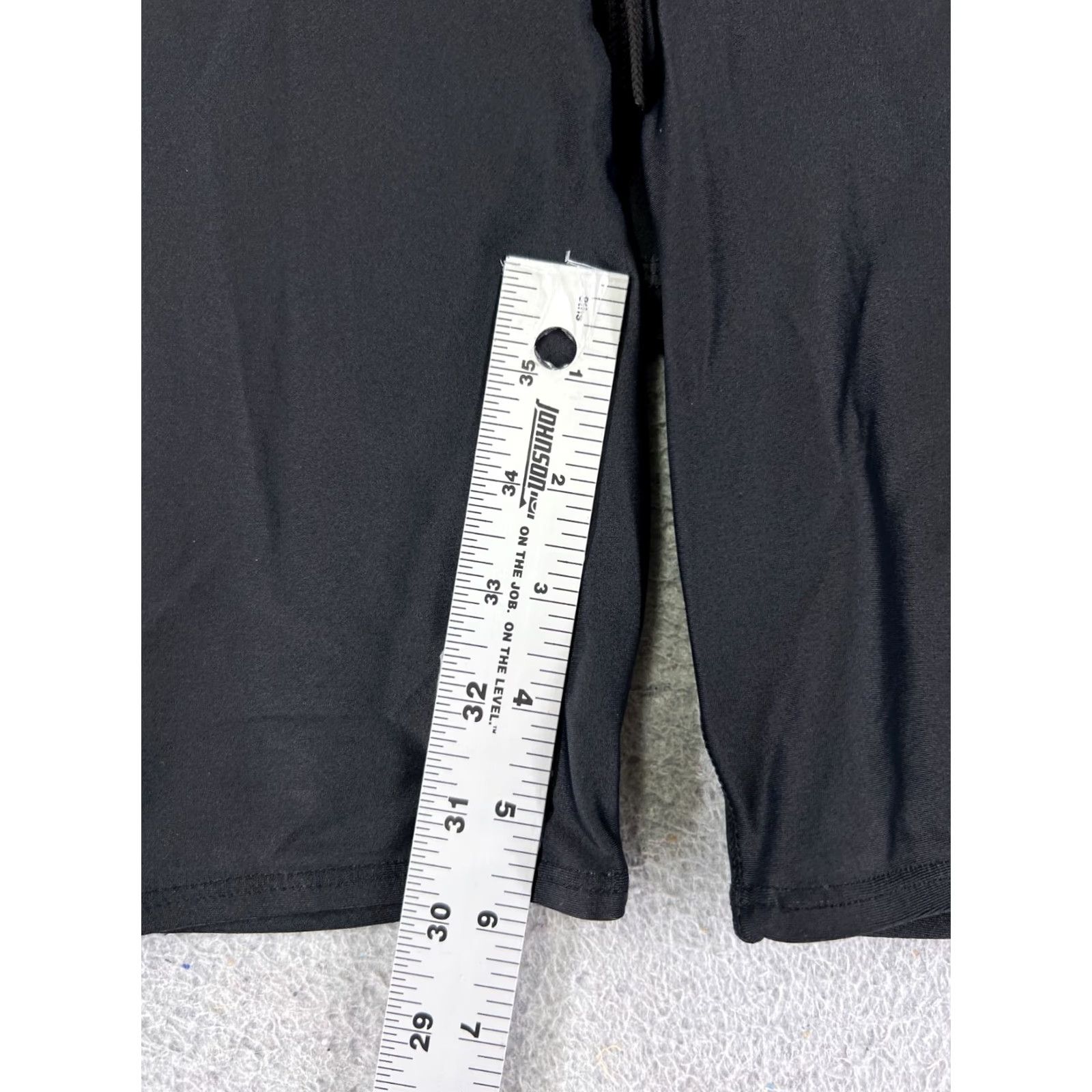 Vintage Jamner Shorts Adult 30 Black Nylon Spandex Blend Swimsuit Unbranded US Made 30x6 Men Bottom Jammer Sports Competitive Lifeguard Training Water Polo Size US 30 / EU 46 - 6 Thumbnail