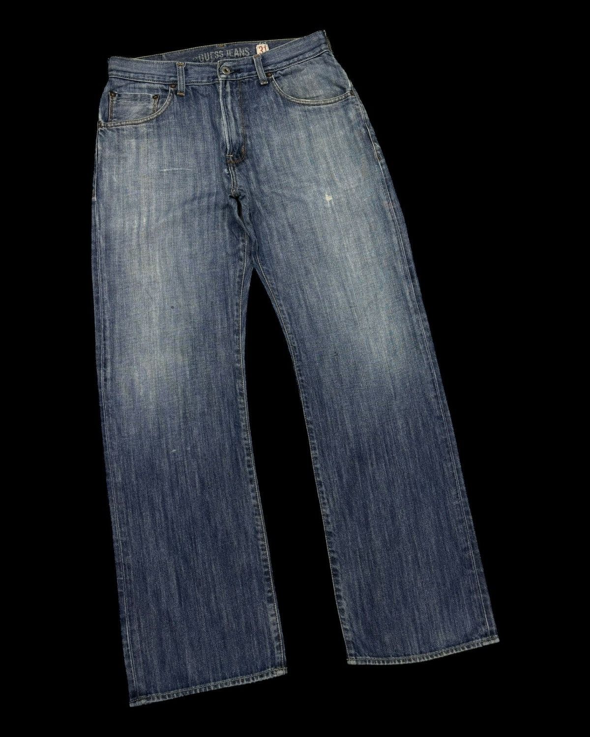 Japanese Brand BAGGY💥90s Style Baggy Loose Guess Jeans Distress Denim Size US 32 / EU 48 - 3 Thumbnail