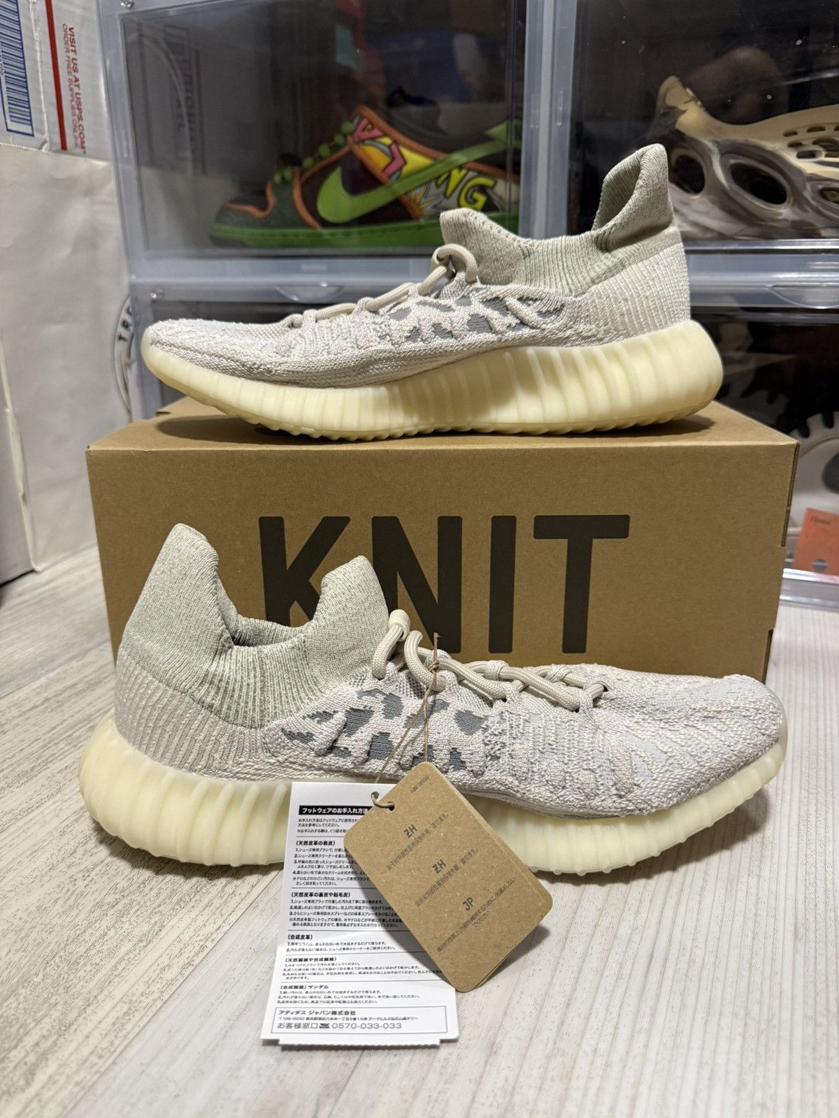 Adidas × Kanye West Adidas Yeezy 350 V2 CMPCT Slate Bone Size US 8.5 / EU 41-42 - 3 Thumbnail