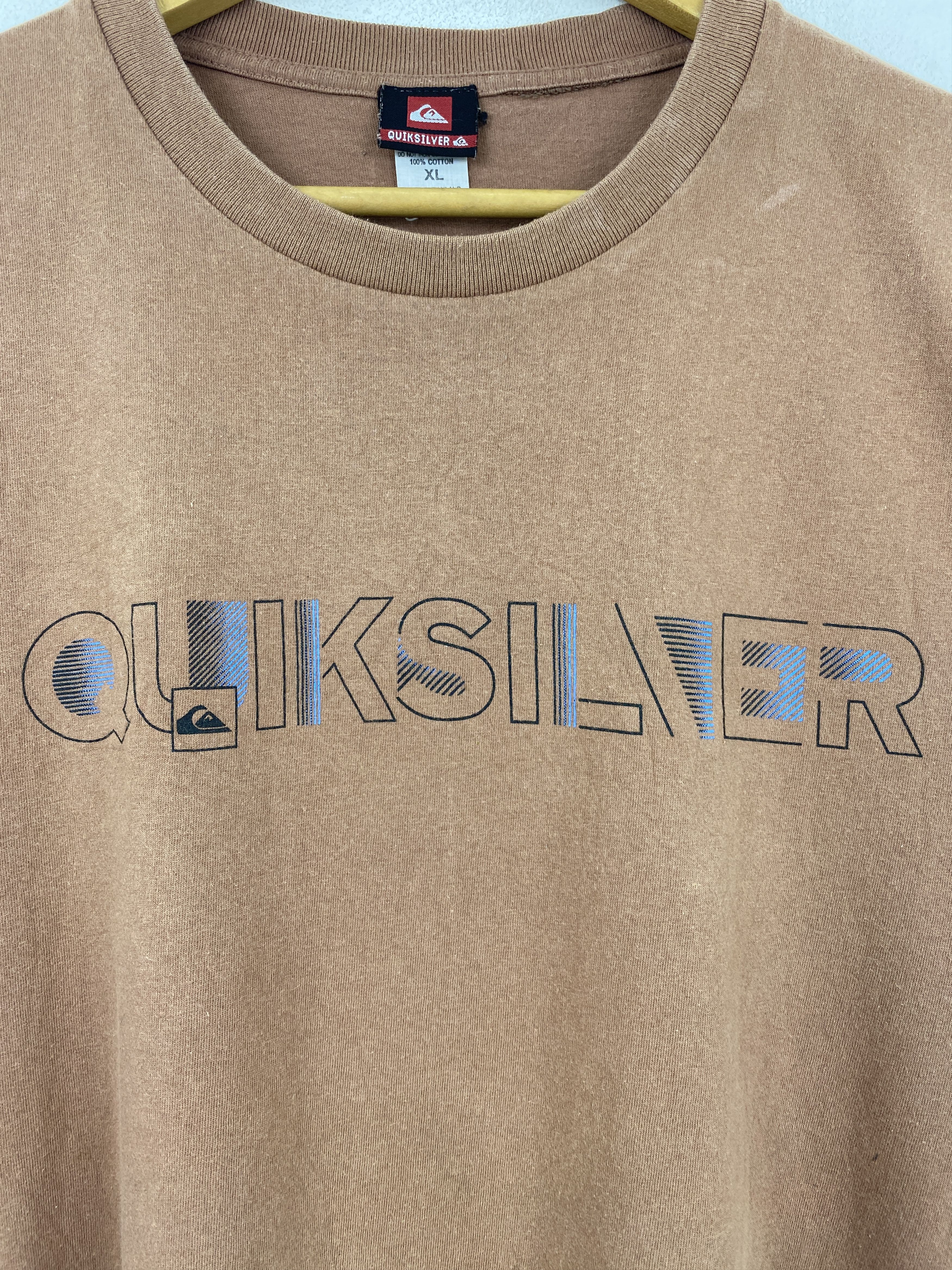 Quiksilver × Vintage 90s Vintage Sun Faded Quiksilver Surfing Spellout Tee TA0660 Size US XL / EU 56 / 4 - 10 Thumbnail