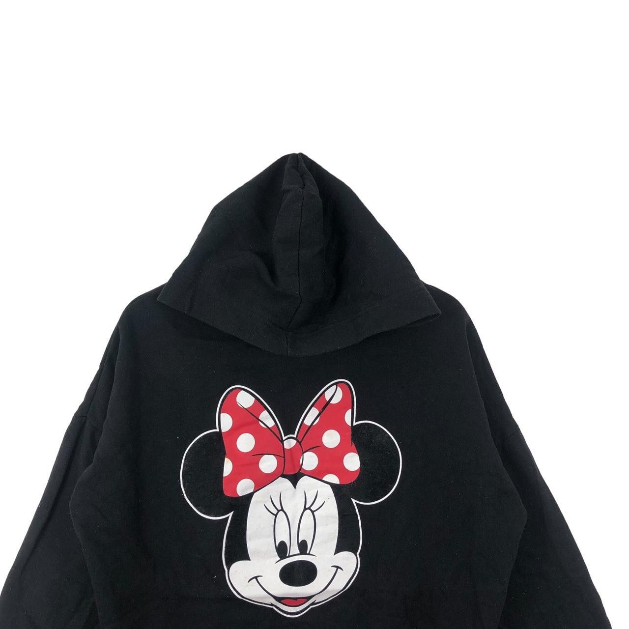Disney DISNEY MINNIE MOUSE Ribbon Face Hoodie Sweatshirt Sweater Size L / US 10 / IT 46 - 3 Thumbnail