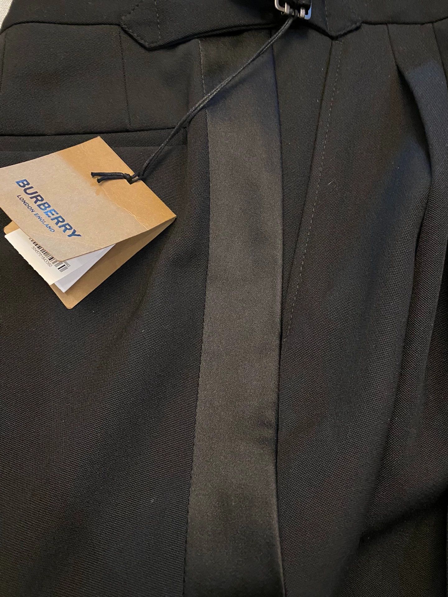 Burberry Burberry Black Wool Evening Trousers 48 Size US 32 / EU 48 - 9 Thumbnail