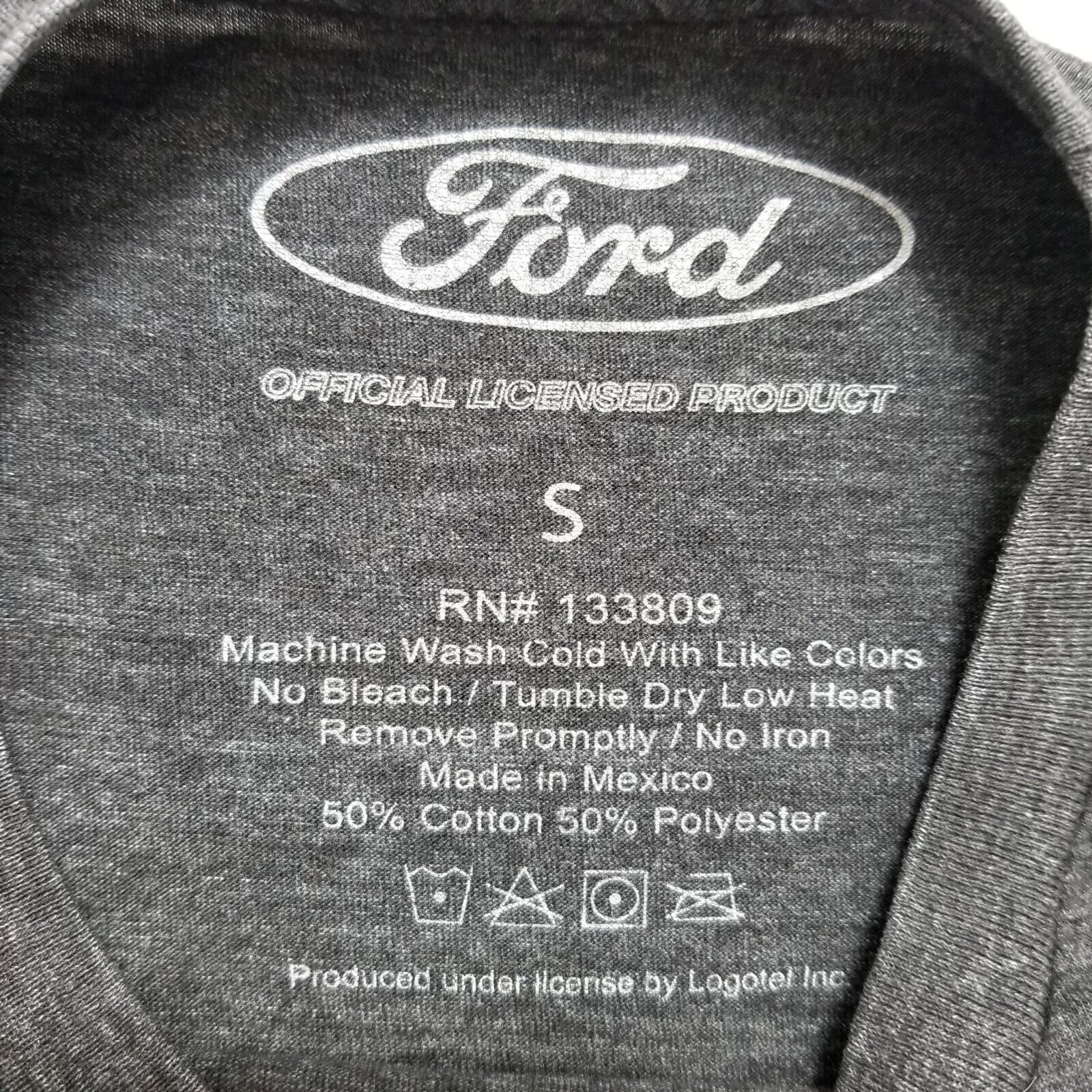 Ford Ford Mustang Shirt Mens Small Gray Short Sleeve Crew Neck Size US S / EU 44-46 / 1 - 5 Thumbnail