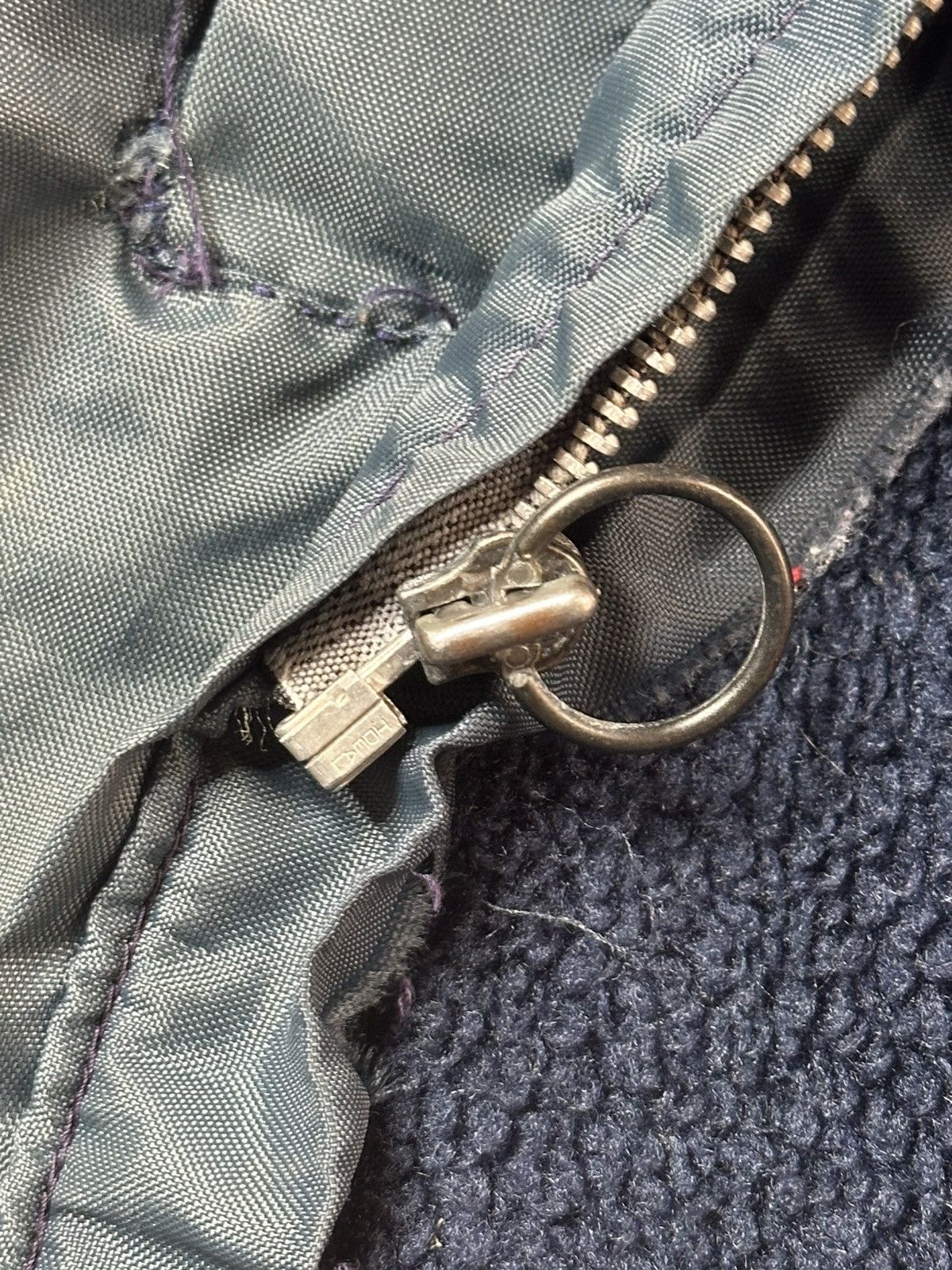 Vintage Vintage 70s Grenade Pull Ring Zip Fleece Lined Bomber Jacket Size US XL / EU 56 / 4 - 6 Thumbnail