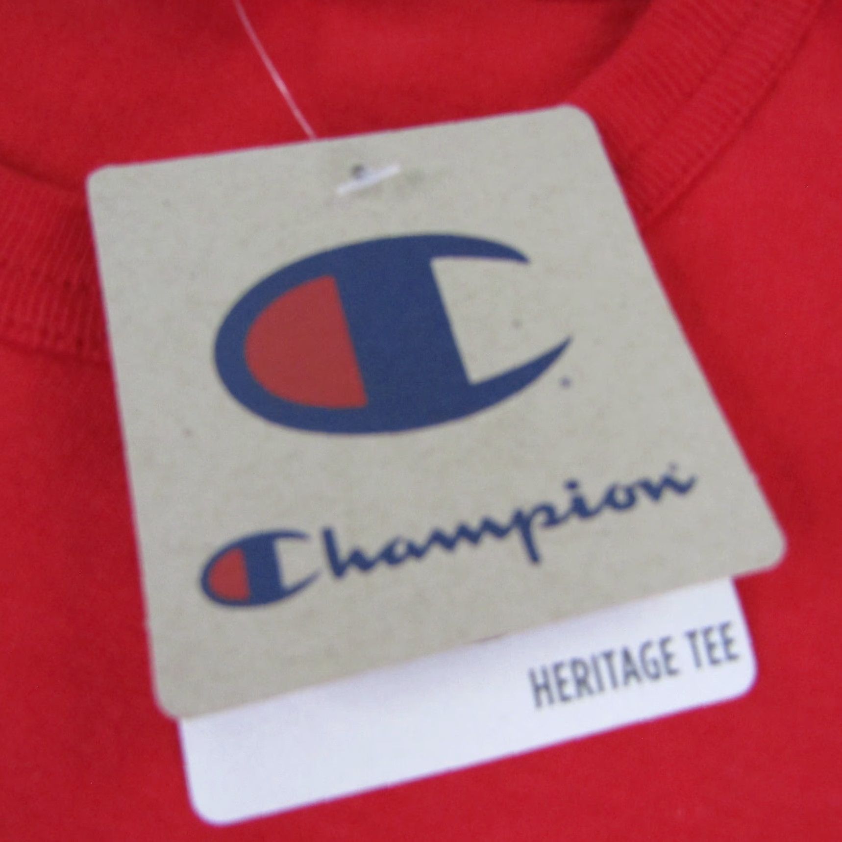 Champion VINTAGE Champion Space T-Shirt Men Medium Red Cotton Crew Neck Short Sleeve Graphic Print 90s Mens Size US M / EU 48-50 / 2 - 4 Thumbnail