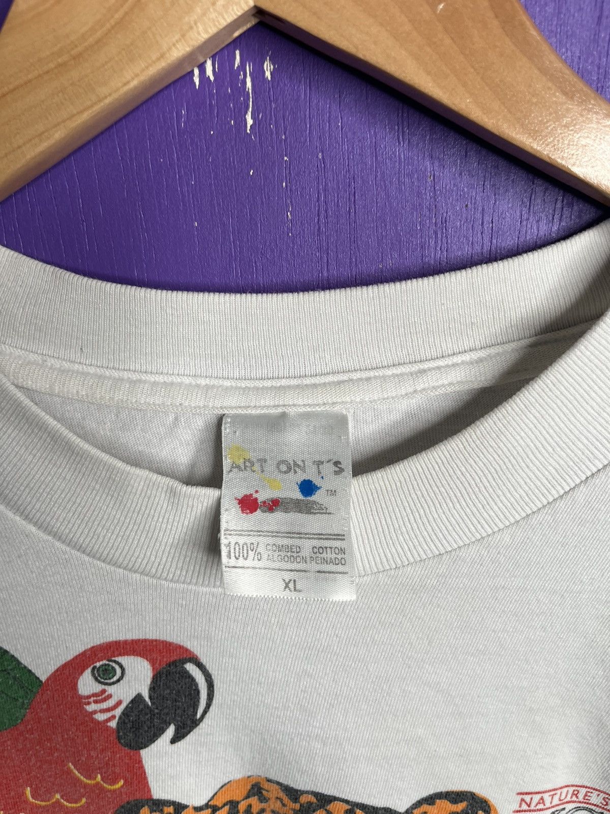 Vintage Vintage 90s Natures paradise big print t-shirt Size US XL / EU 56 / 4 - 4 Thumbnail
