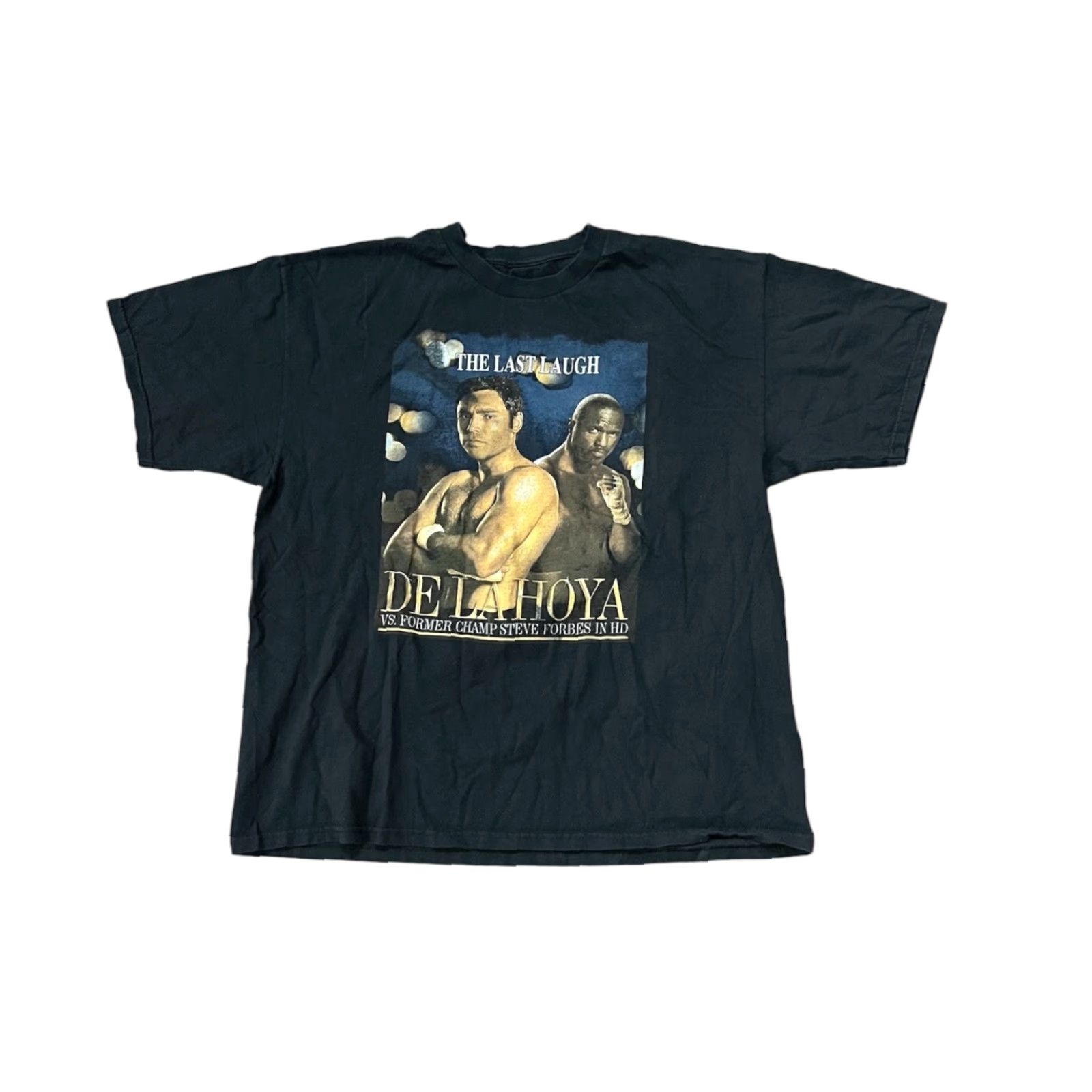 Vintage VINTAGE Oscar De La Hoya Vs Forbes 2008 Boxing Rap Promo T-Shirt Mens XL Black Shirt Mens XL Black Boxing Rap Promo 2008 Vintage Fonts? Size US XL / EU 56 / 4 - 1 Thumbnail