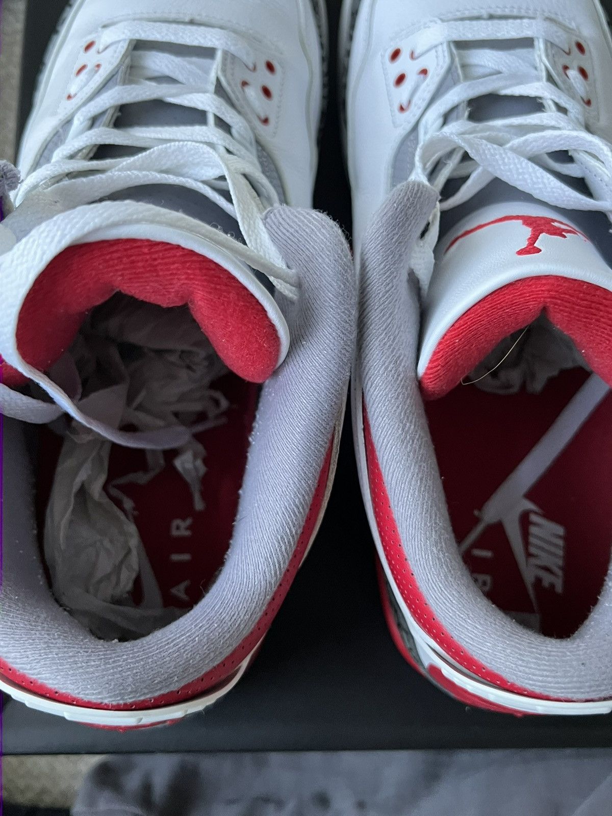Nike Air Jordan 3 Retro OG Fire Red 2022 White Size US 15 / EU 48 - 10 Thumbnail