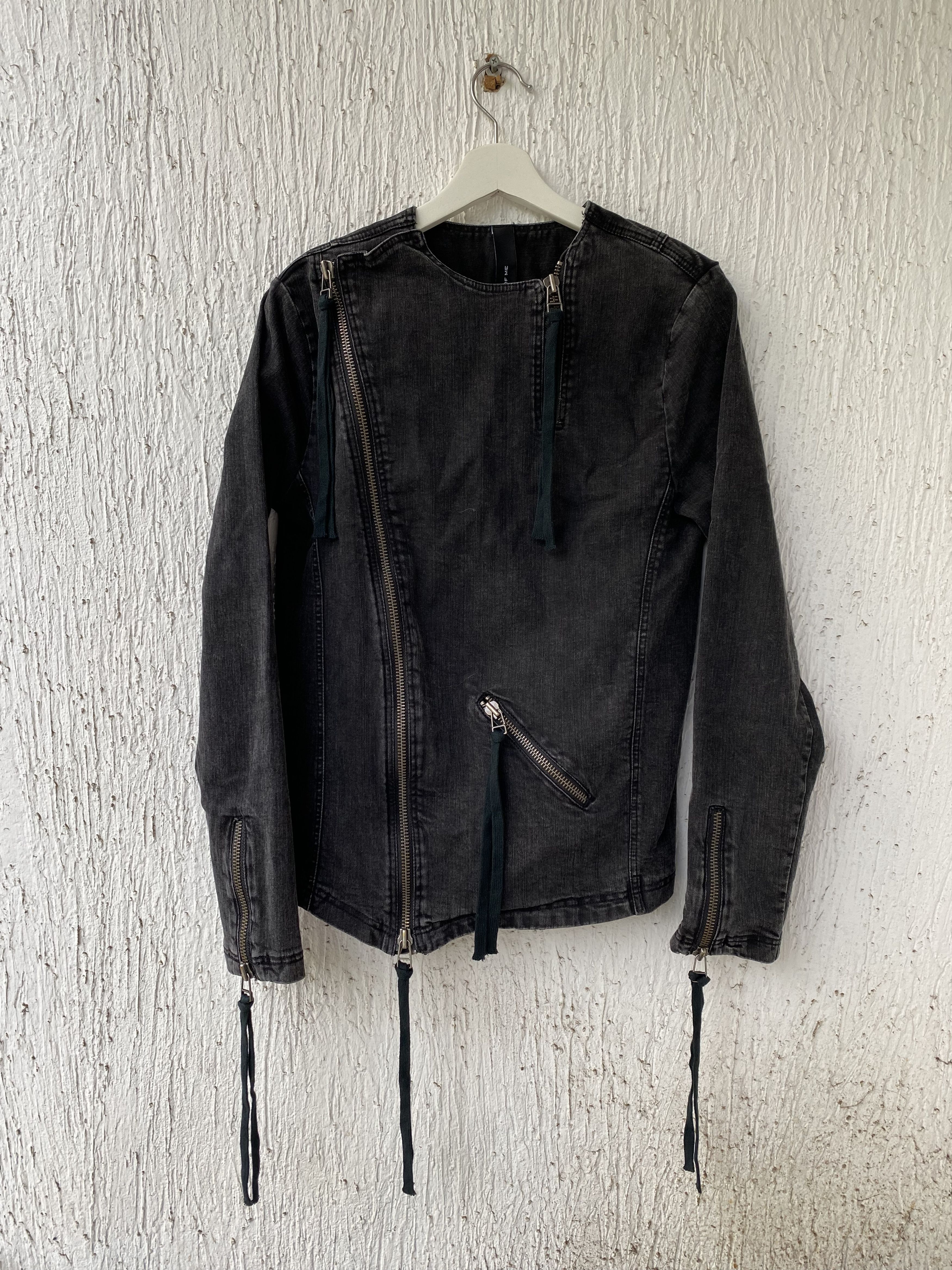 denim biker jacket