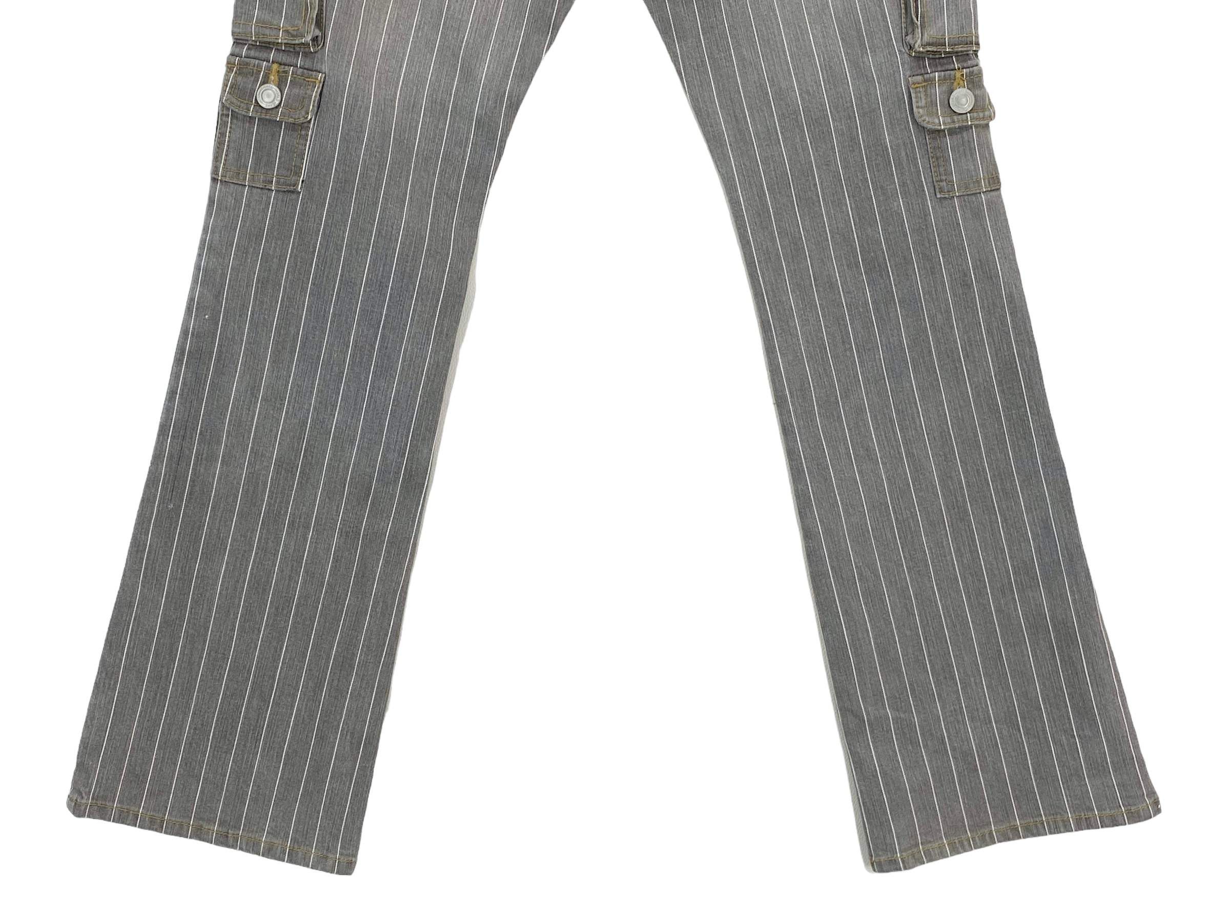 Japanese Brand Oririn Jeans Cargo Stripes Hickory Jeans Size US 28 / EU 44 - 6 Thumbnail