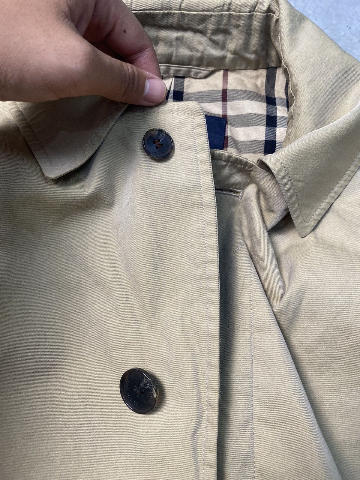 Burberry Vintage Burberry Nova Check Long Trench Coat Size US L / EU 52-54 / 3 - 7 Thumbnail