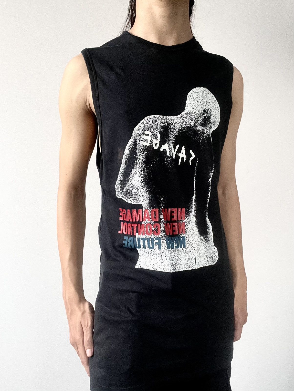 Raf by Raf Simons 2006 Raf Simons 'SAVAGE' Tank Top Size US M / EU 48-50 / 2 - 3 Thumbnail