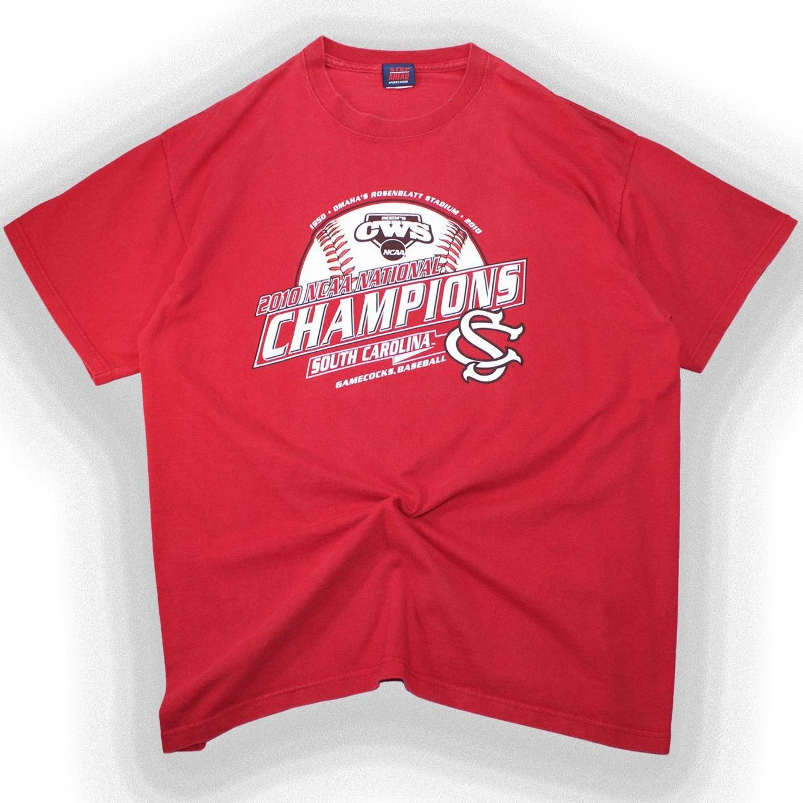 Vintage Vintage Red 2000's Step Ahead NCCA Baseball Graphic Tee Size US XL / EU 56 / 4 - 1 Thumbnail
