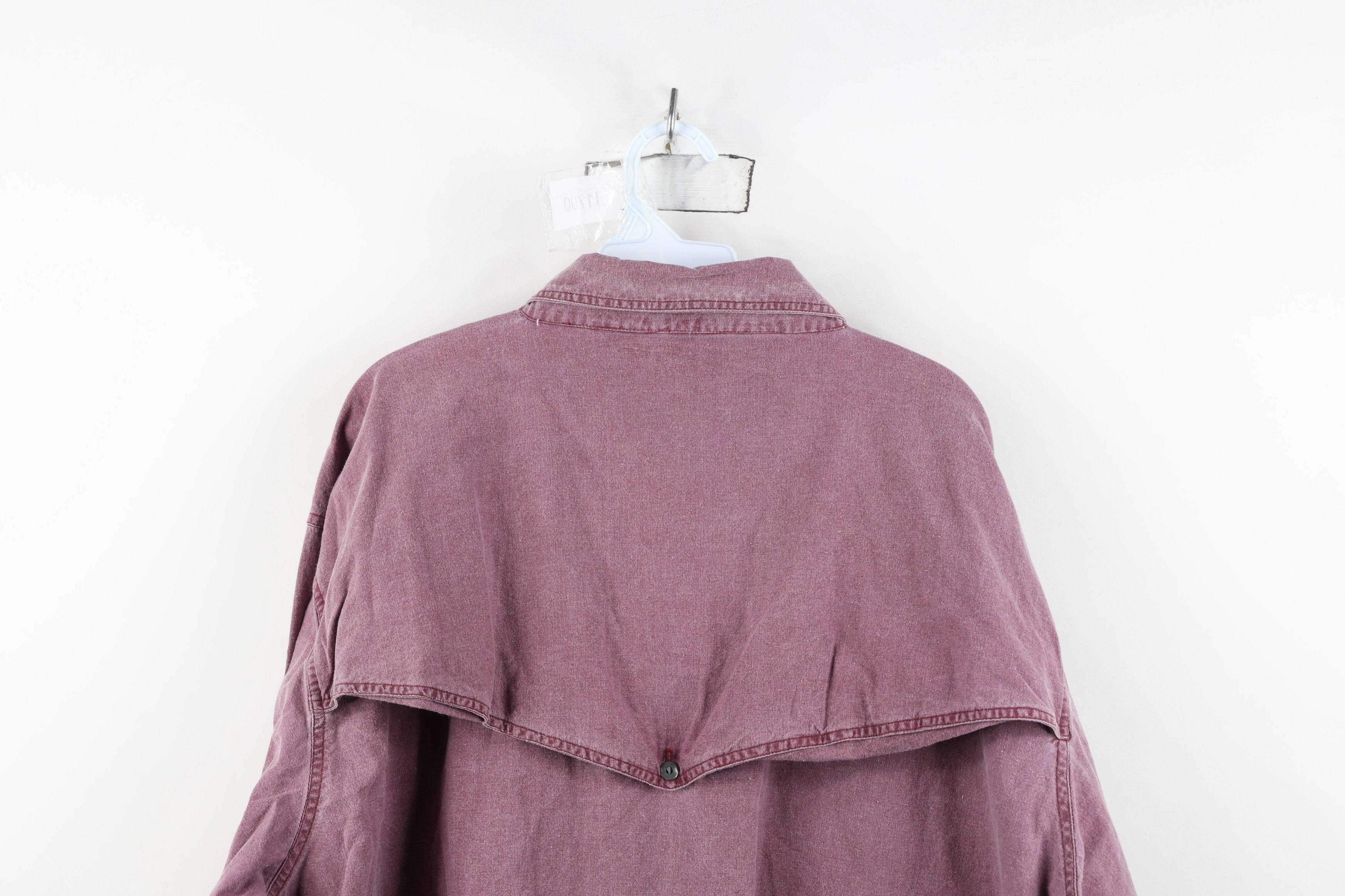 Vintage Vintage 90s Streetwear Western Duster Cowboy Button Shirt Size US XL / EU 56 / 4 - 12 Thumbnail