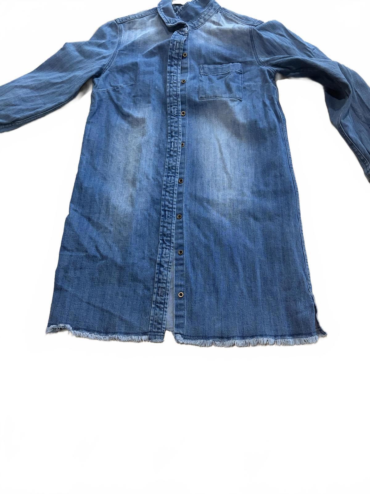 Other Natural Reflections Denim ButtonUp Shirt Dress Long Sleeve 6 Size M / US 6-8 / IT 42-44 - 2 Thumbnail
