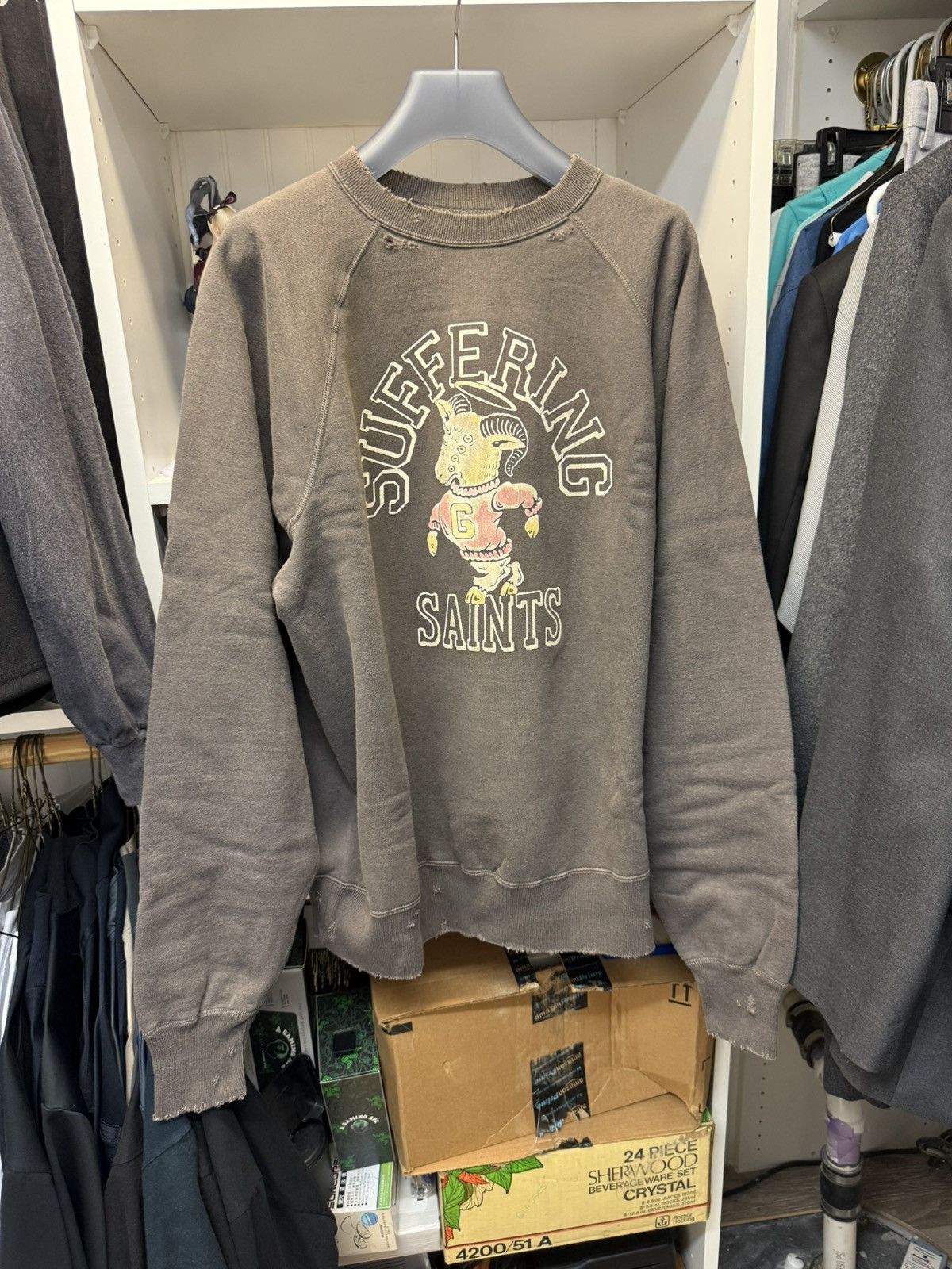 Nexus Vii × Saint Michael Suffering Saints sweatshirt | Grailed