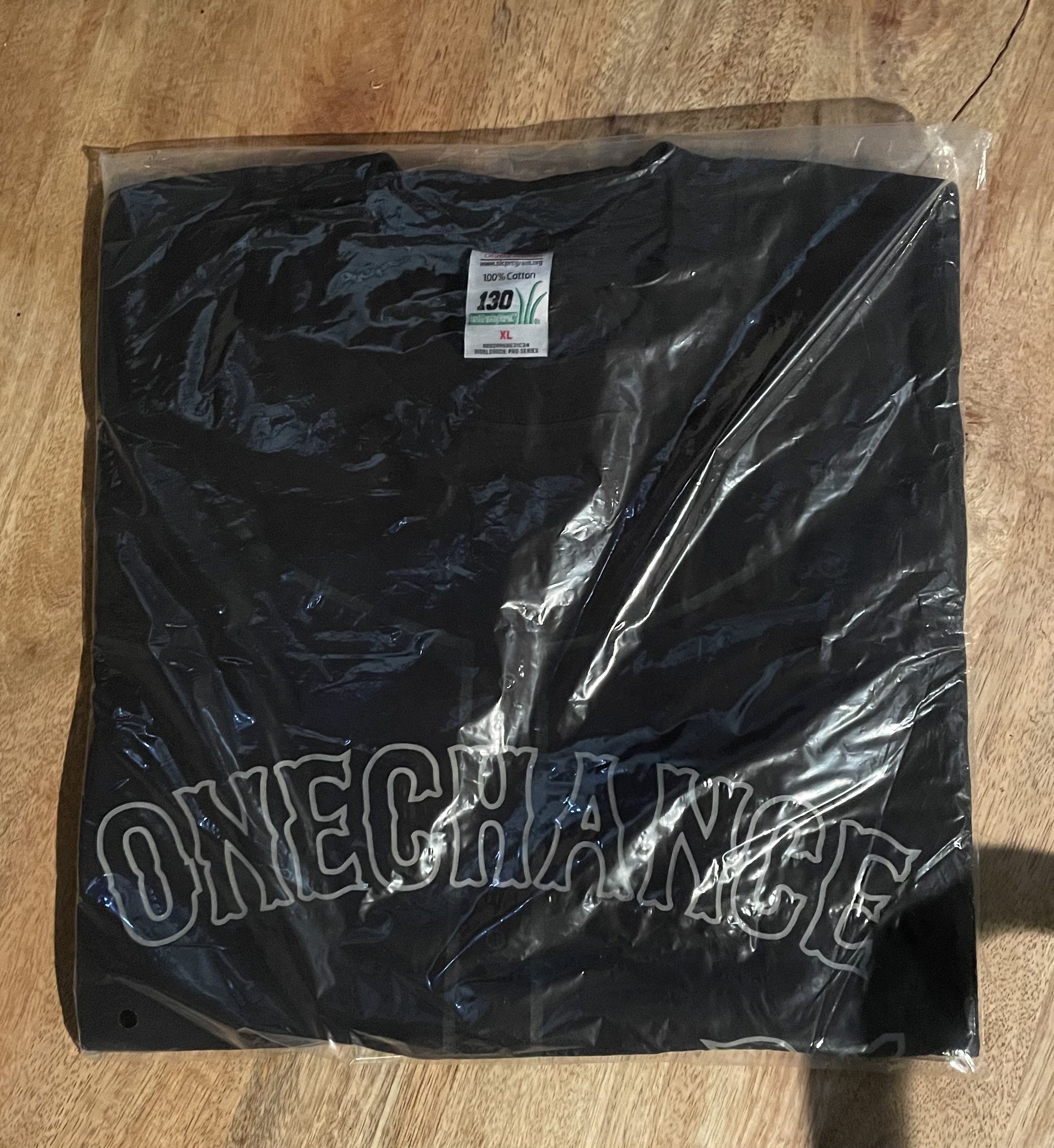 1c 130 - Blackout One Chance Baseball t shirt jersey