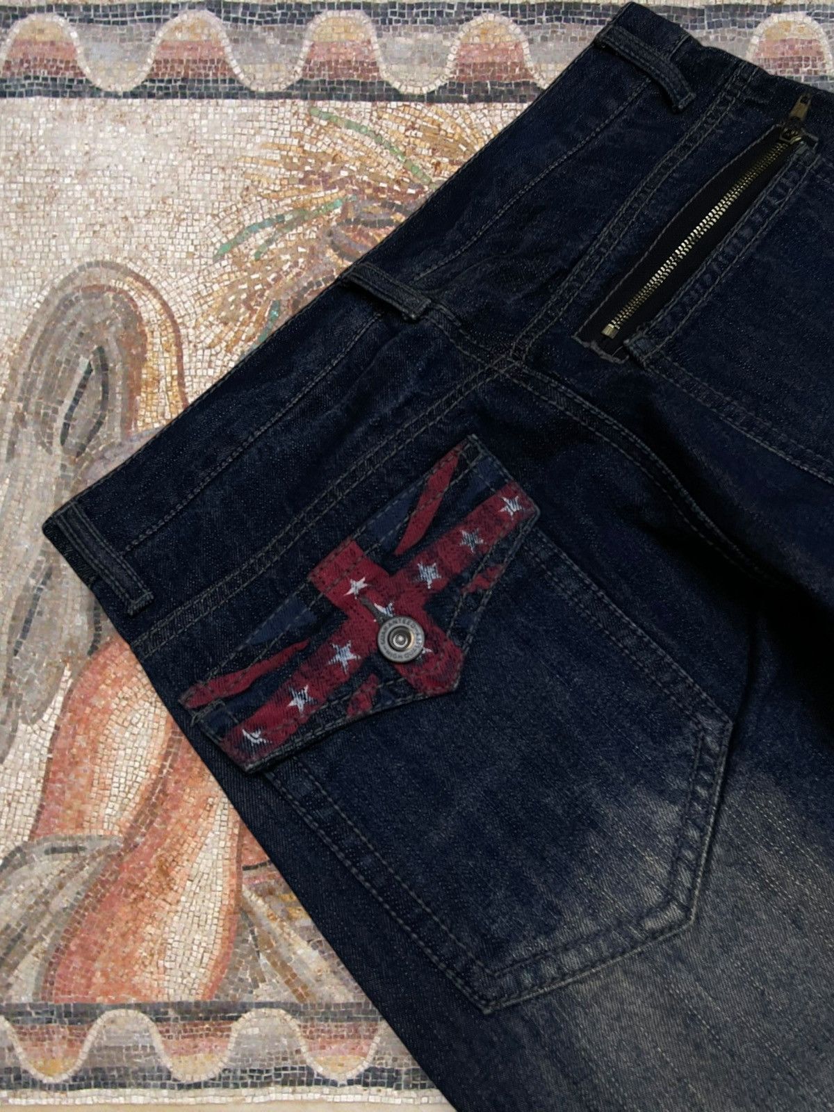 Hysteric Glamour Vintage Og 90s Designer Japan Back & Forth Distressed Denim Size US 31 - 16 Thumbnail