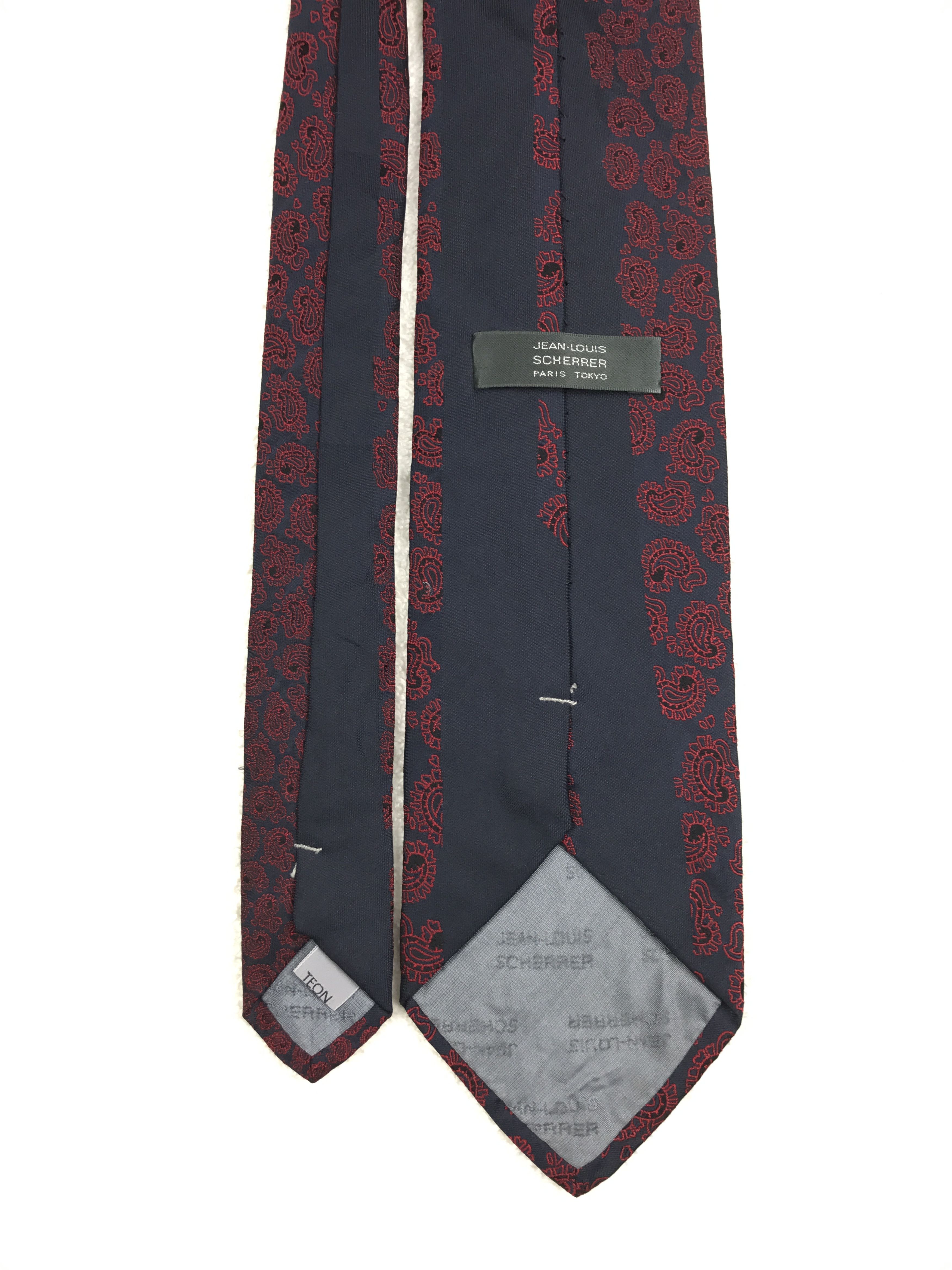 Designer × Jean-Louis Scherrer × Vintage Vintage Jean Louis Scherrer Silk Necktie Size ONE SIZE - 4 Thumbnail