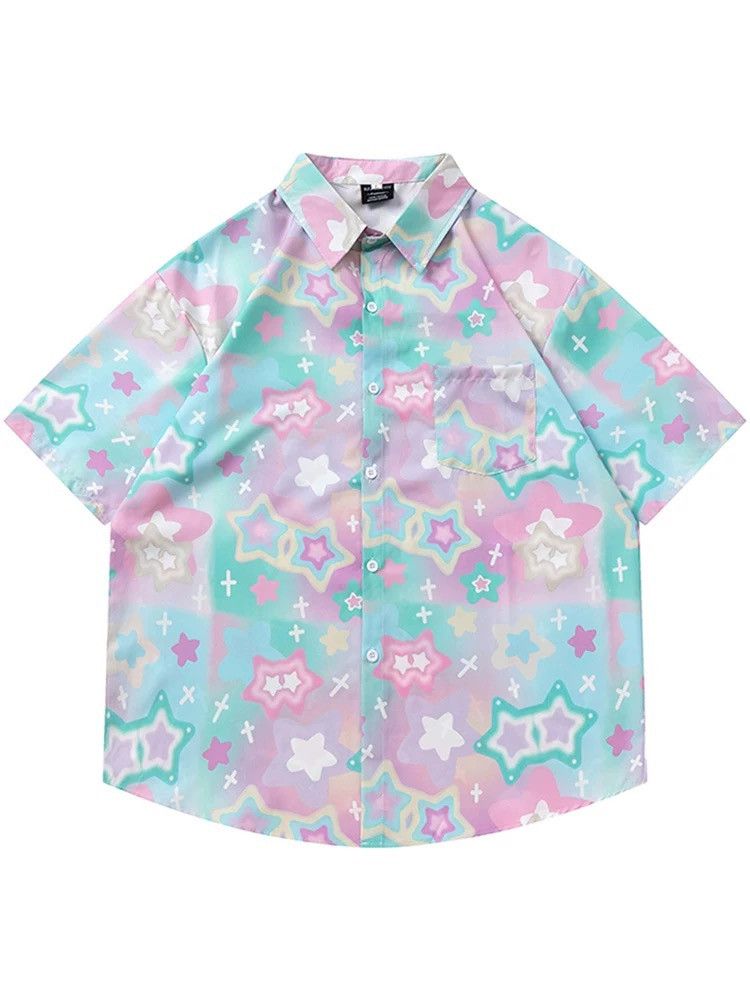 Other Graffiti Button Up Short Sleeve Shirt Size US M / EU 48-50 / 2 - 5 Thumbnail