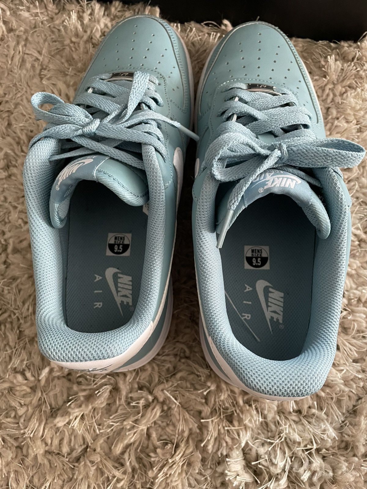 Nike Nike Air Force 1 Low Worn Blue White Size US 9.5 / EU 42-43 - 7 Thumbnail