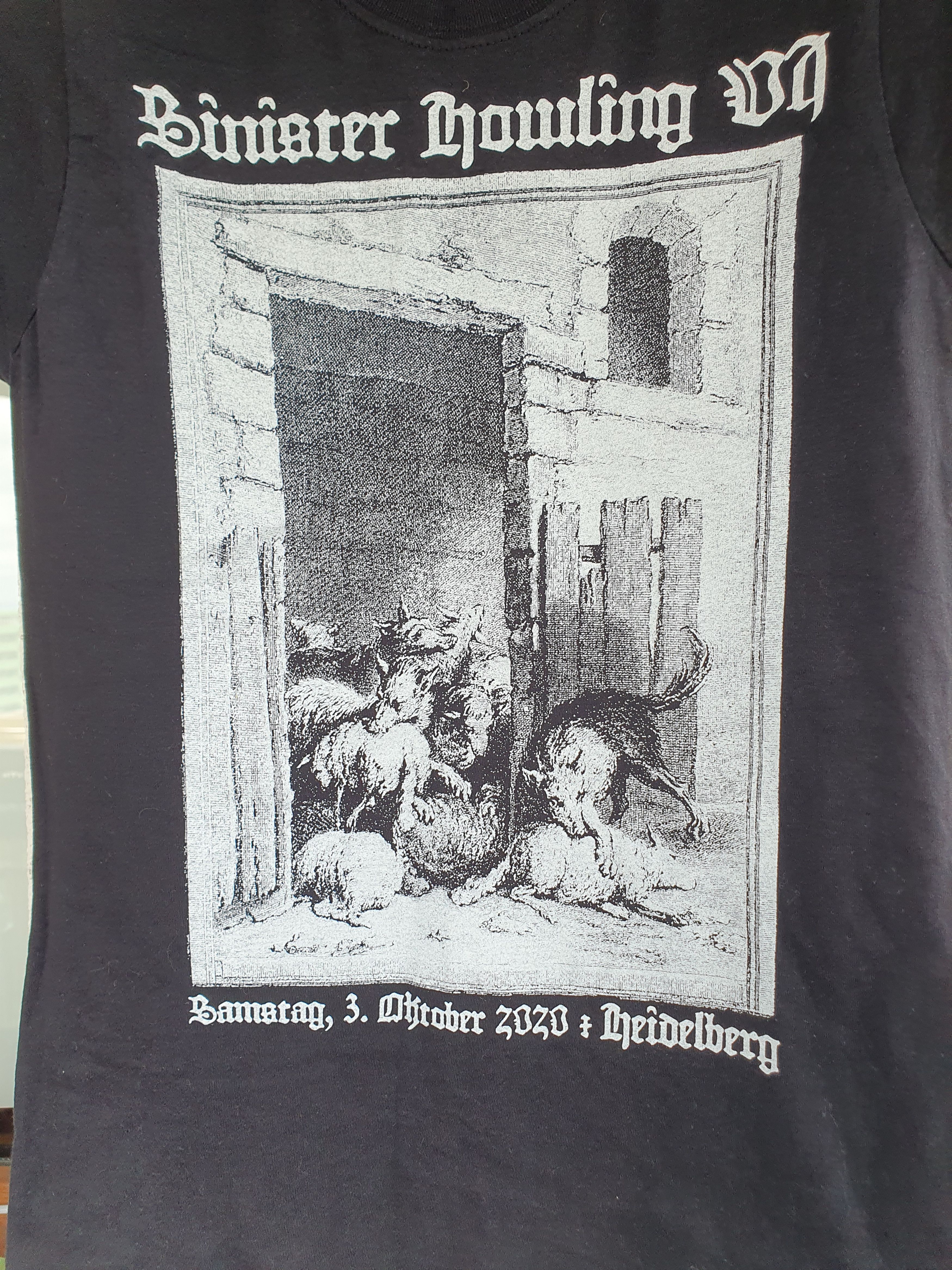 Band Tees Sinister Howling VI 2020 Black Metal Festival t-shirt sz S Size S / US 4 / IT 40 - 2 Thumbnail