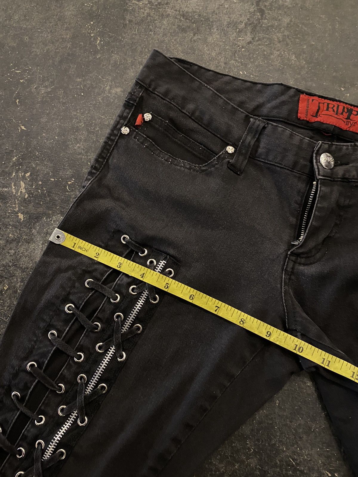 If Six Was Nine Tripp Nyc laced ifsixwasnine punk jeans Size US 32 / EU 48 - 14 Thumbnail
