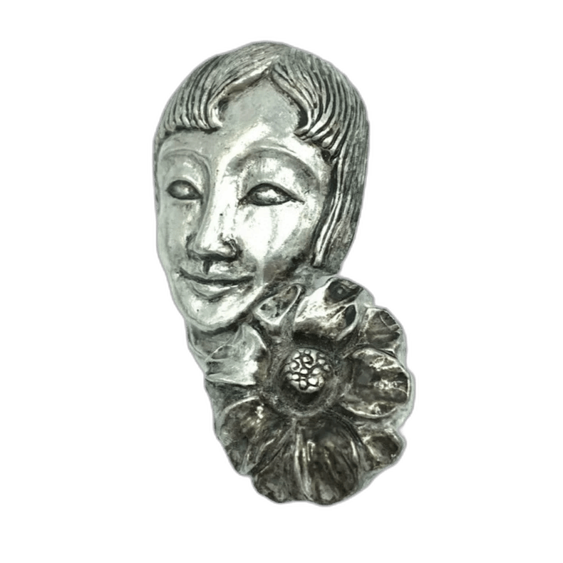 Yohji Yamamoto Brooch with Flower Design-2506