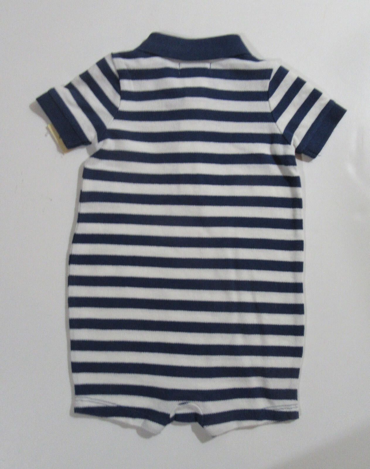 Polo Ralph Lauren Polo Ralph Lauren Baby Boys One Piece Romper Blue Striped Size ONE SIZE - 2 Thumbnail