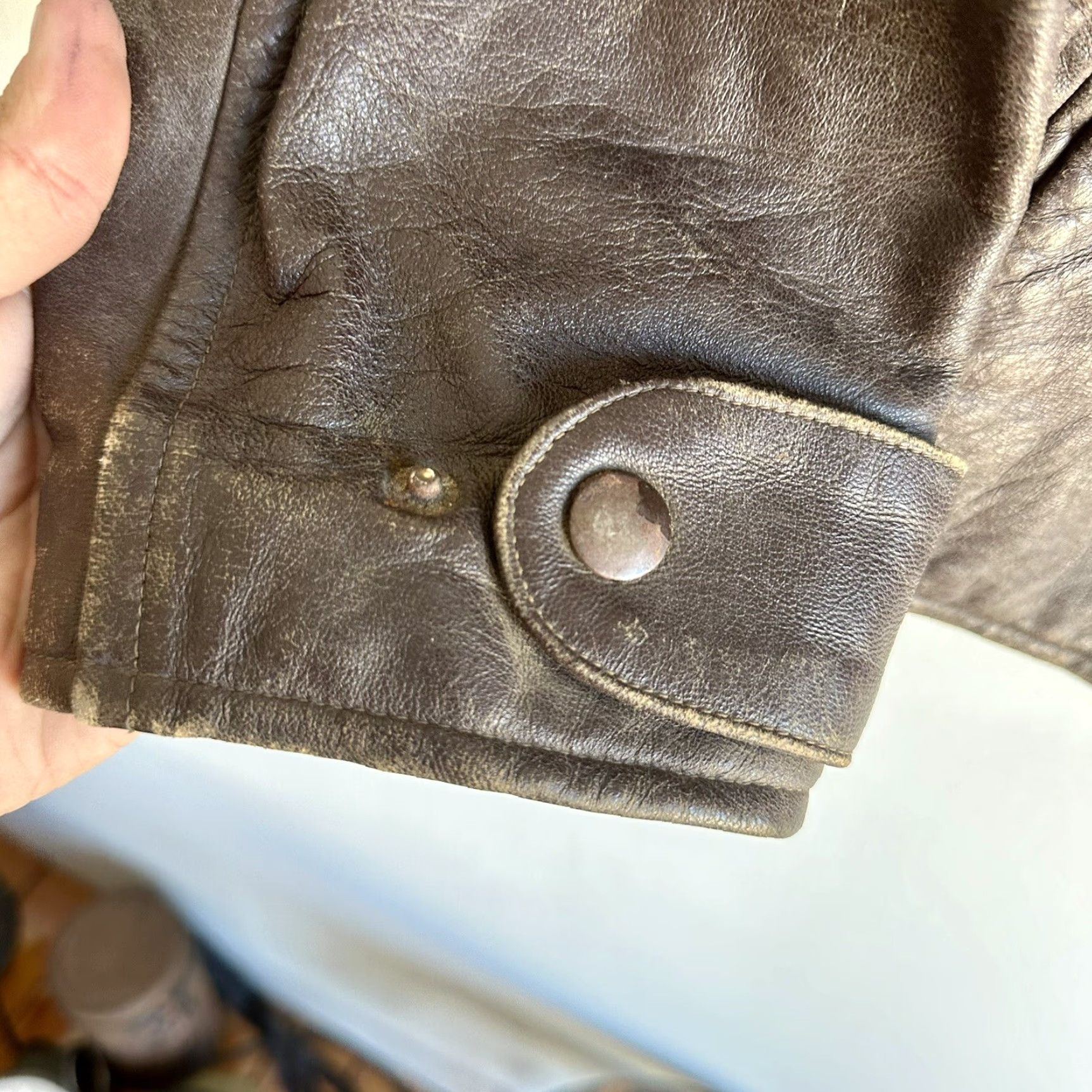 Vintage VINTAGE 1940s Czech Gala Leather Jacket Heavy XXL 2XL Size US XXL / EU 58 / 5 - 7 Thumbnail