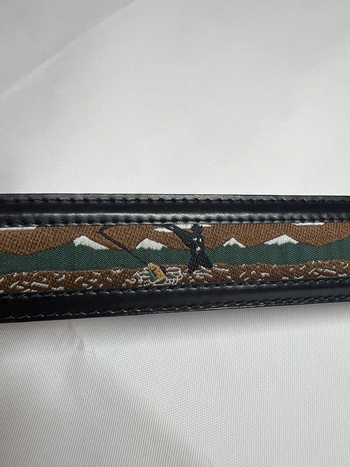Columbia × Vintage Vintage Columbia Leather Belt Fishing Cloth Size ONE SIZE - 3 Thumbnail