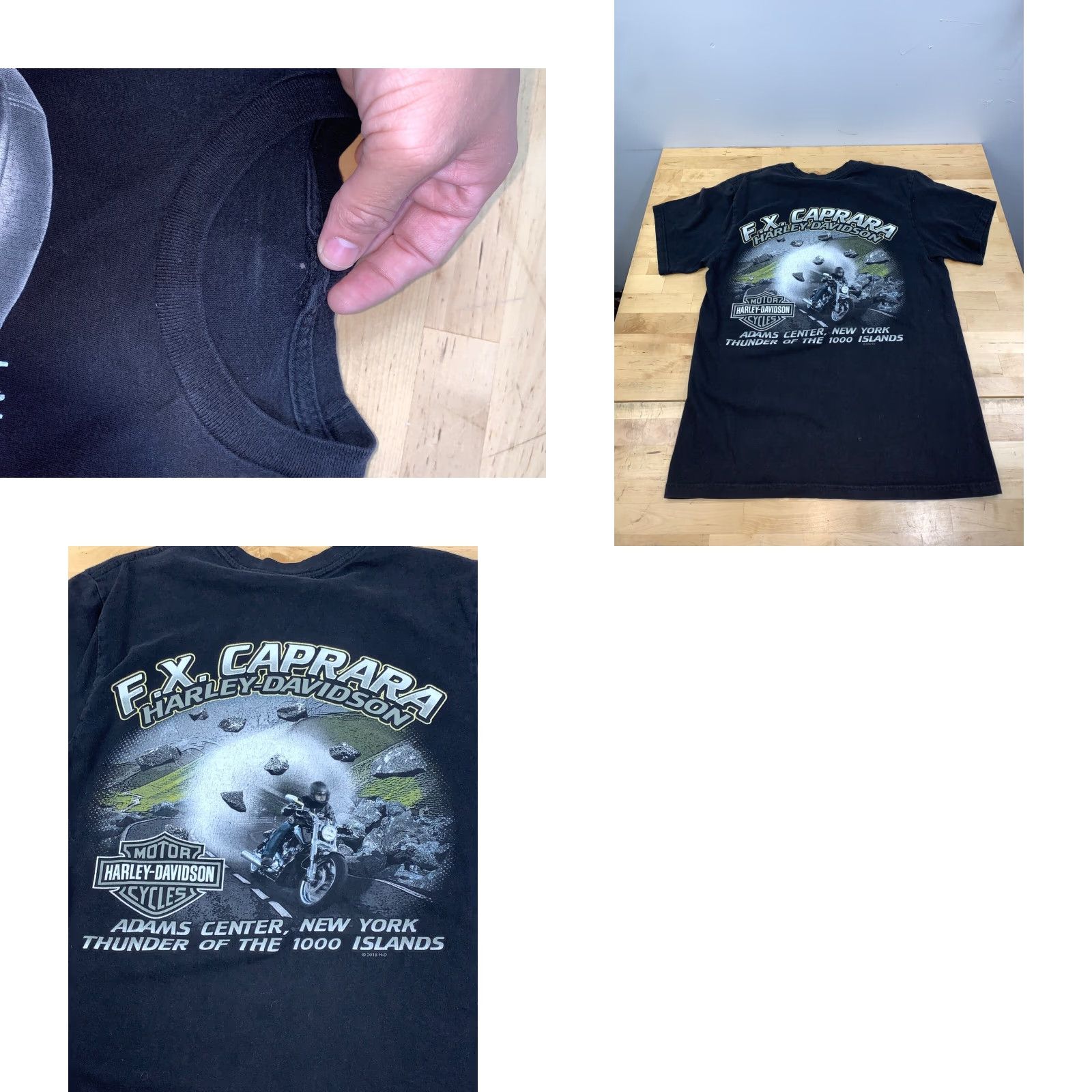 Harley Davidson VINTAGE Harley-Davidson Born to Ride Land of the Free T Shirt S Black Mens Short Sleeve Crew Neck Size US S / EU 44-46 / 1 - 8 Thumbnail