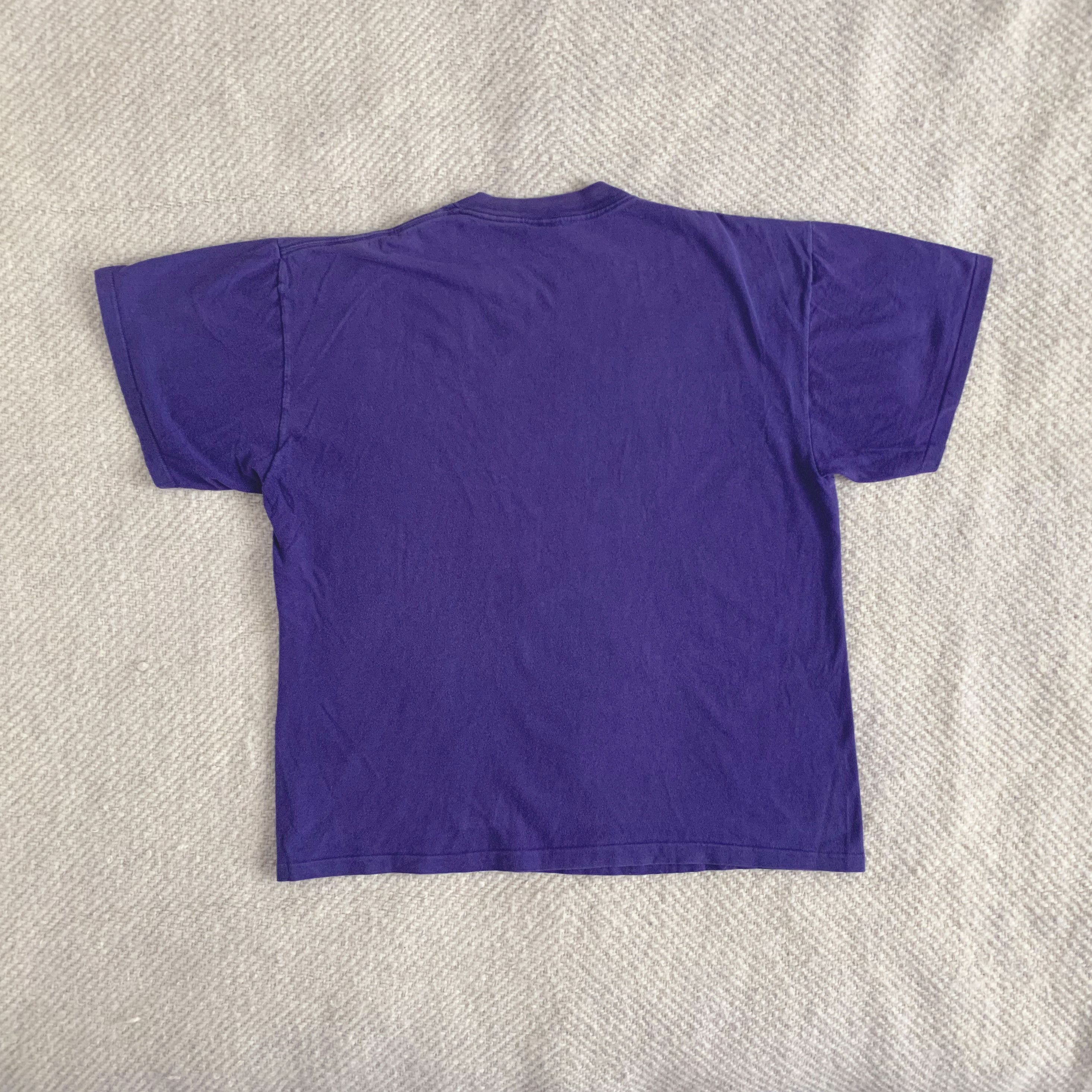 Nike NIKE T shirt Vintage 90s Single Stitch Tee Boxy Fit Purple Size US XL / EU 56 / 4 - 2 Thumbnail
