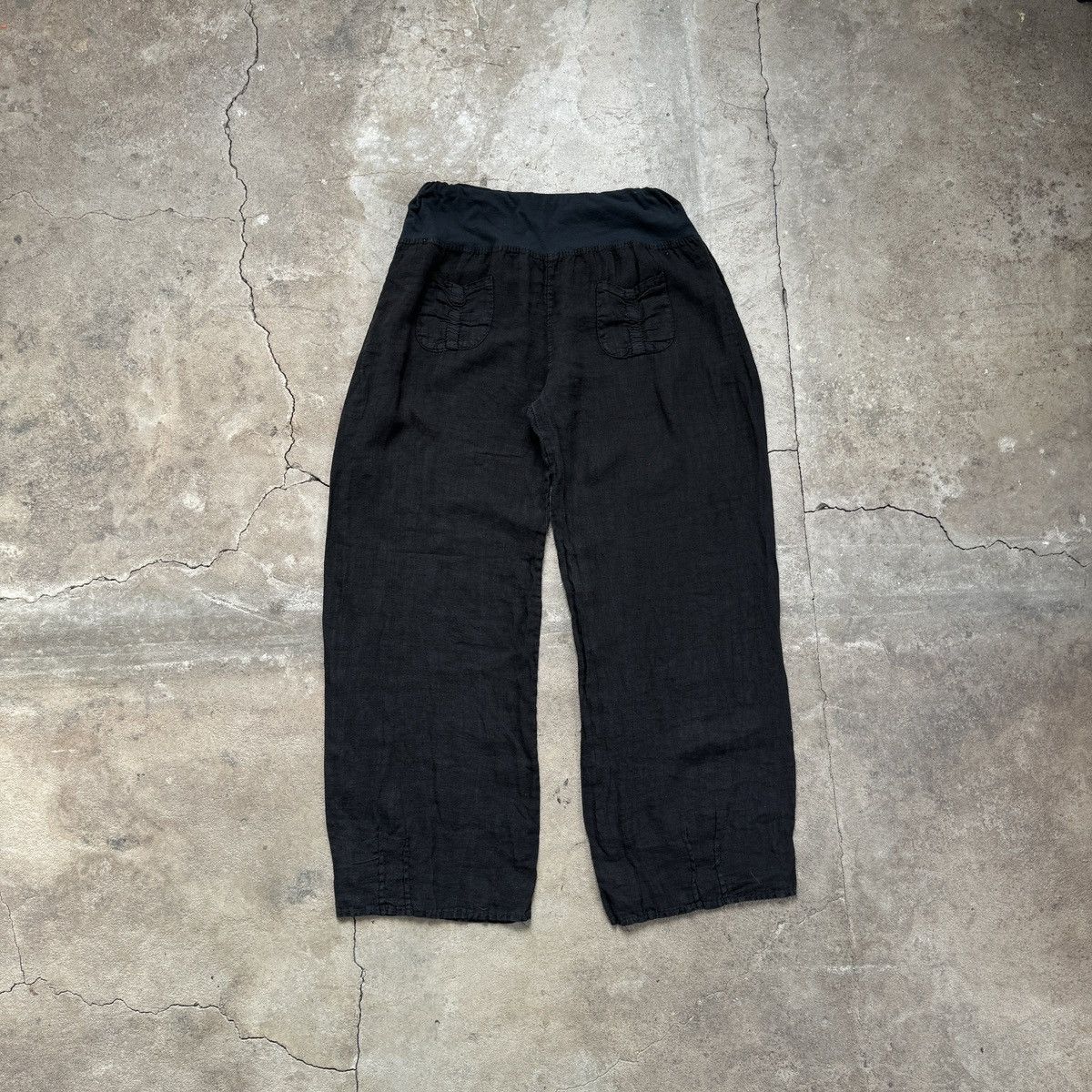 Vintage Vintage Italy Linen Baggy Fit Pants Size 27" / US 4 / IT 40 - 2 Thumbnail