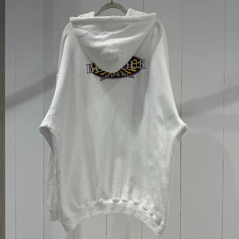Balenciaga Balenciaga White Fleece Hoodie Size US L / EU 52-54 / 3 - 2 Thumbnail
