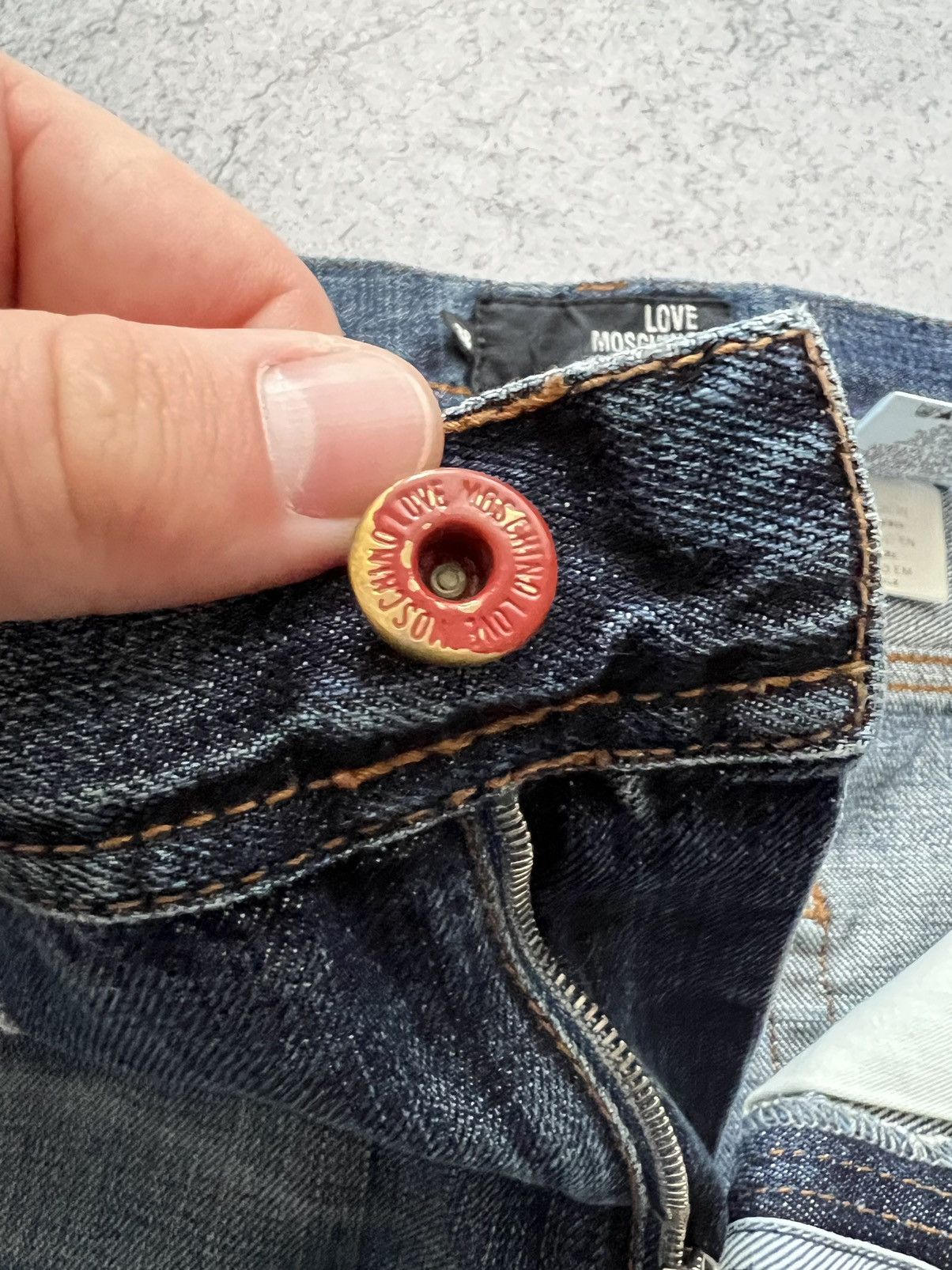 Moschino Vintage Love Moschino Jeans Distressed Denim Pants 00s Size US 38 / EU 54 - 10 Thumbnail