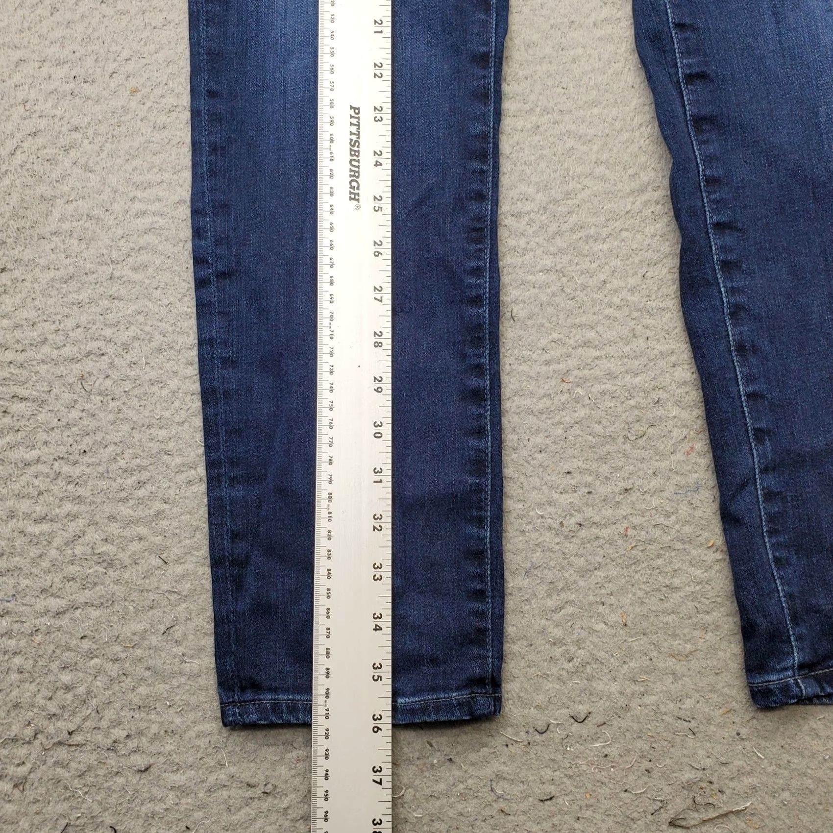 Denime AG Adriano Goldschmied Prima Cigarette Ankle Jeans Womens 30 Blue Denim Jeans 5-Pocket Regular Inseam 27.75" XS Size 30" / US 8 / IT 44 - 3 Thumbnail