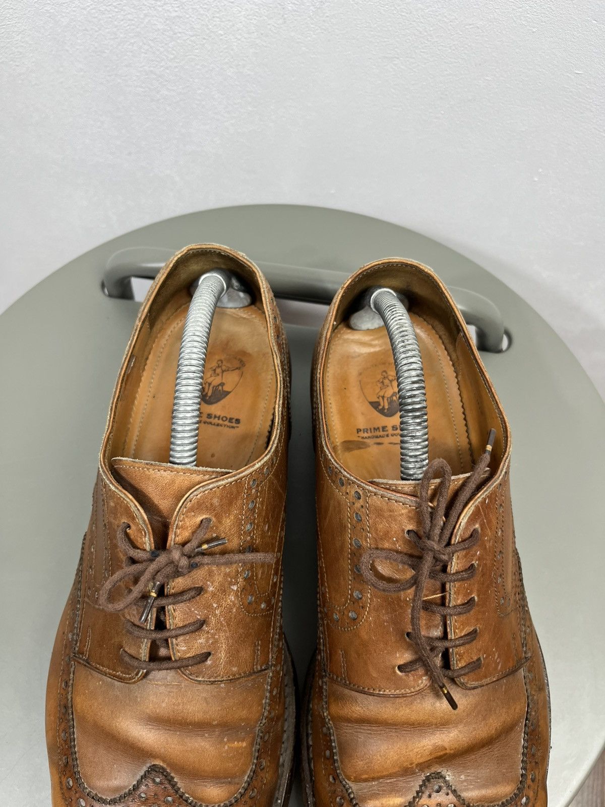 Other Prime Shoes Brown Leather Brogue Shoes Vibram Sole US 9.5 Size US 9.5 / EU 42-43 - 4 Thumbnail