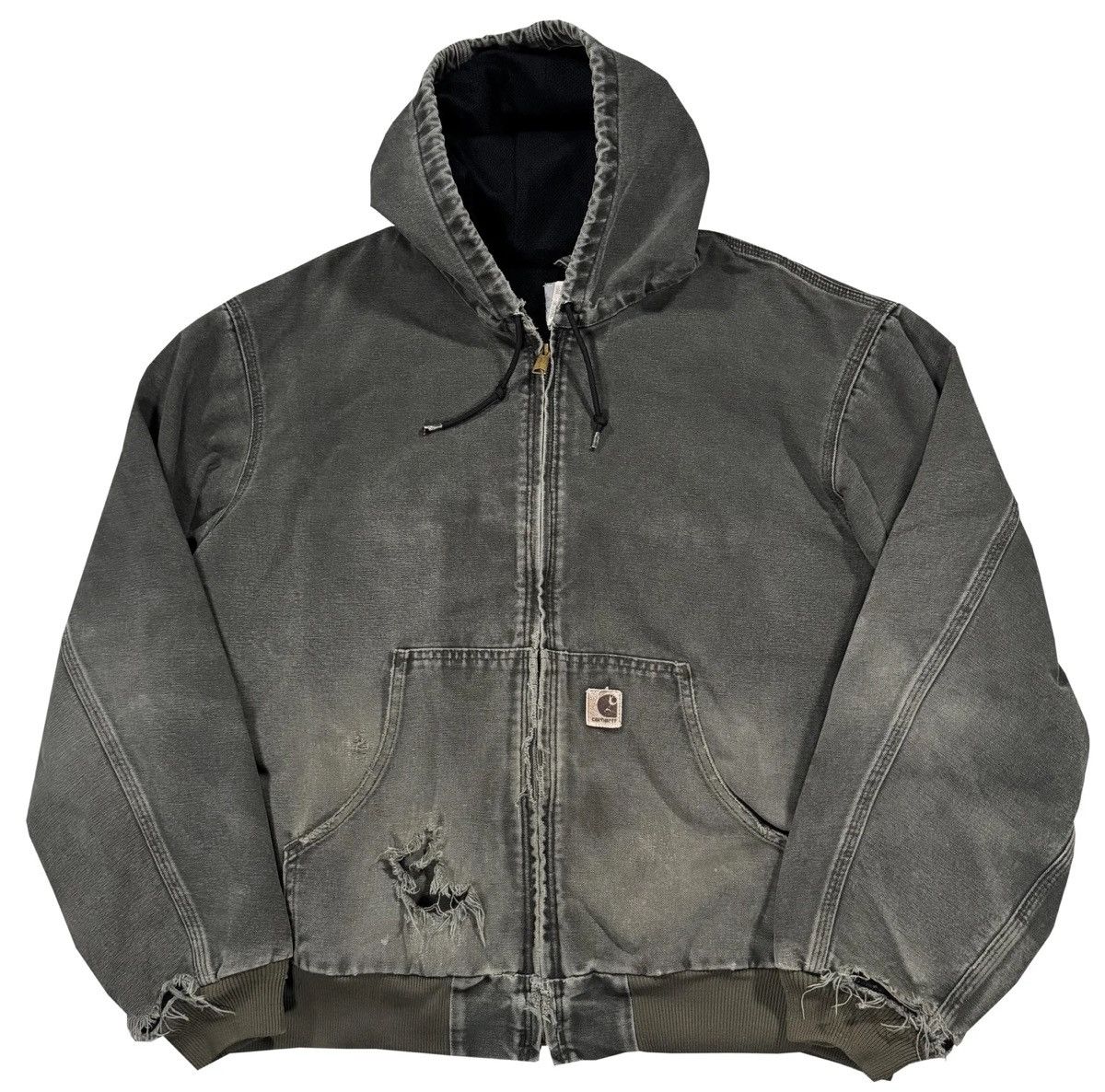 Carhartt Vintage Carhartt Green Hooded Jacket (Size XXL) Size US XXL / EU 58 / 5 - 1 Thumbnail