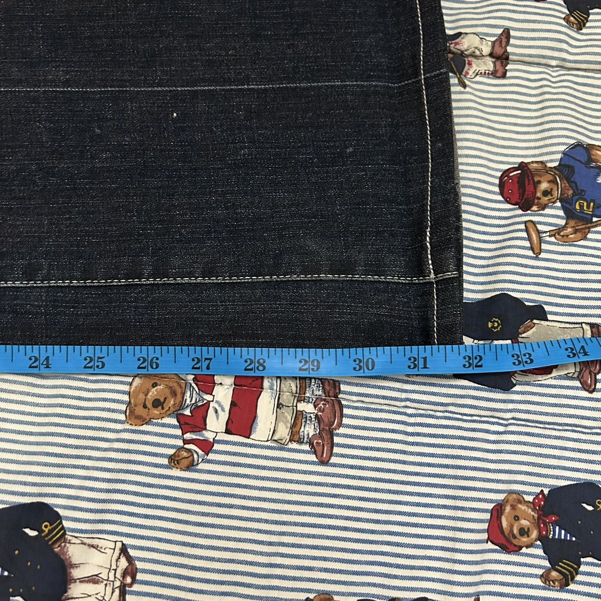 If Six Was Nine Tornado Mart Flared Blue Denim Jeans Size US 31 - 24 Thumbnail